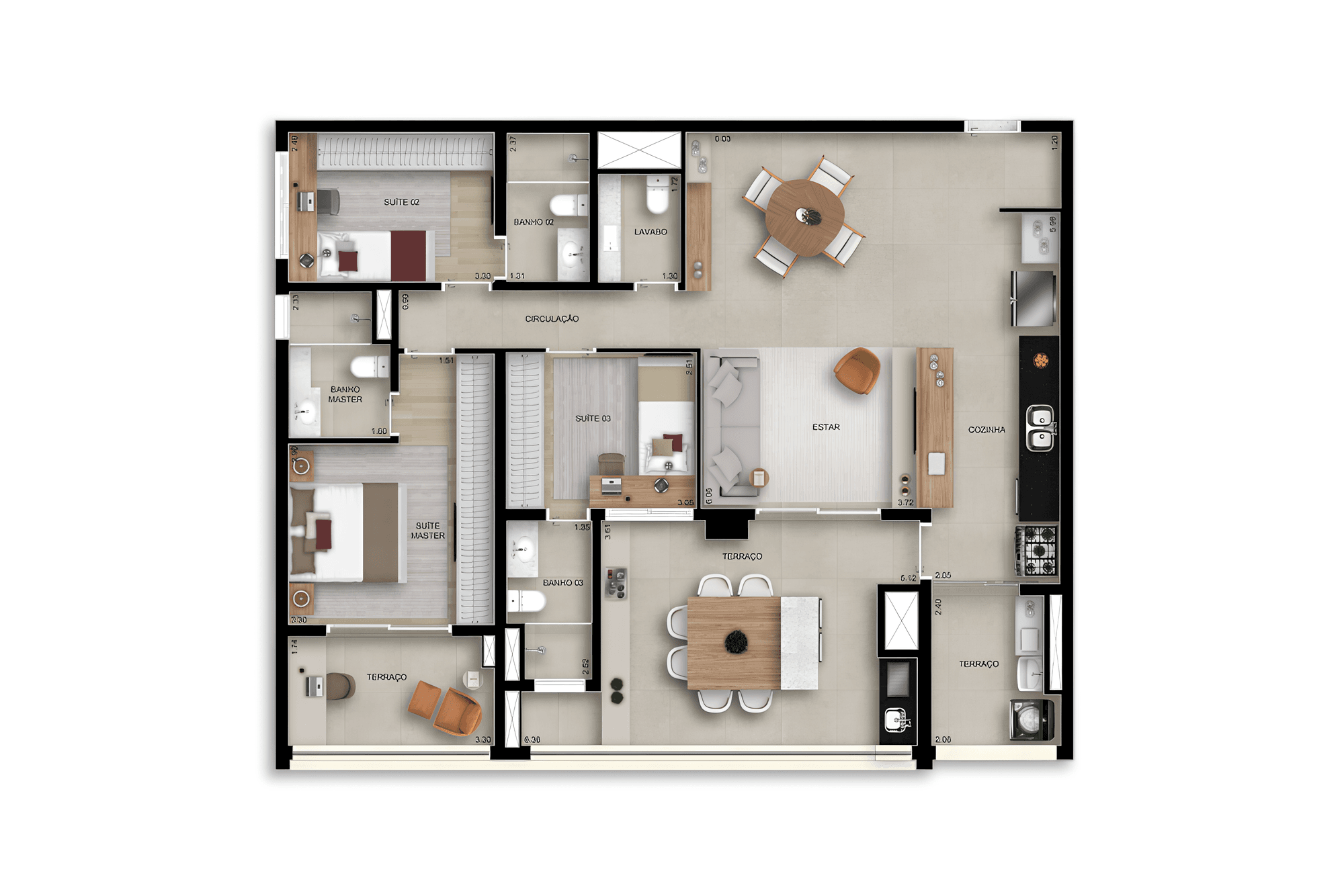 Planta 4 — Bosque Santa Cruz by Diálogo Residences