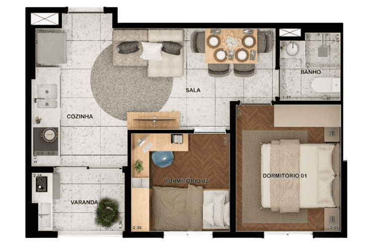 Planta 1 — Marka Vila Ré
