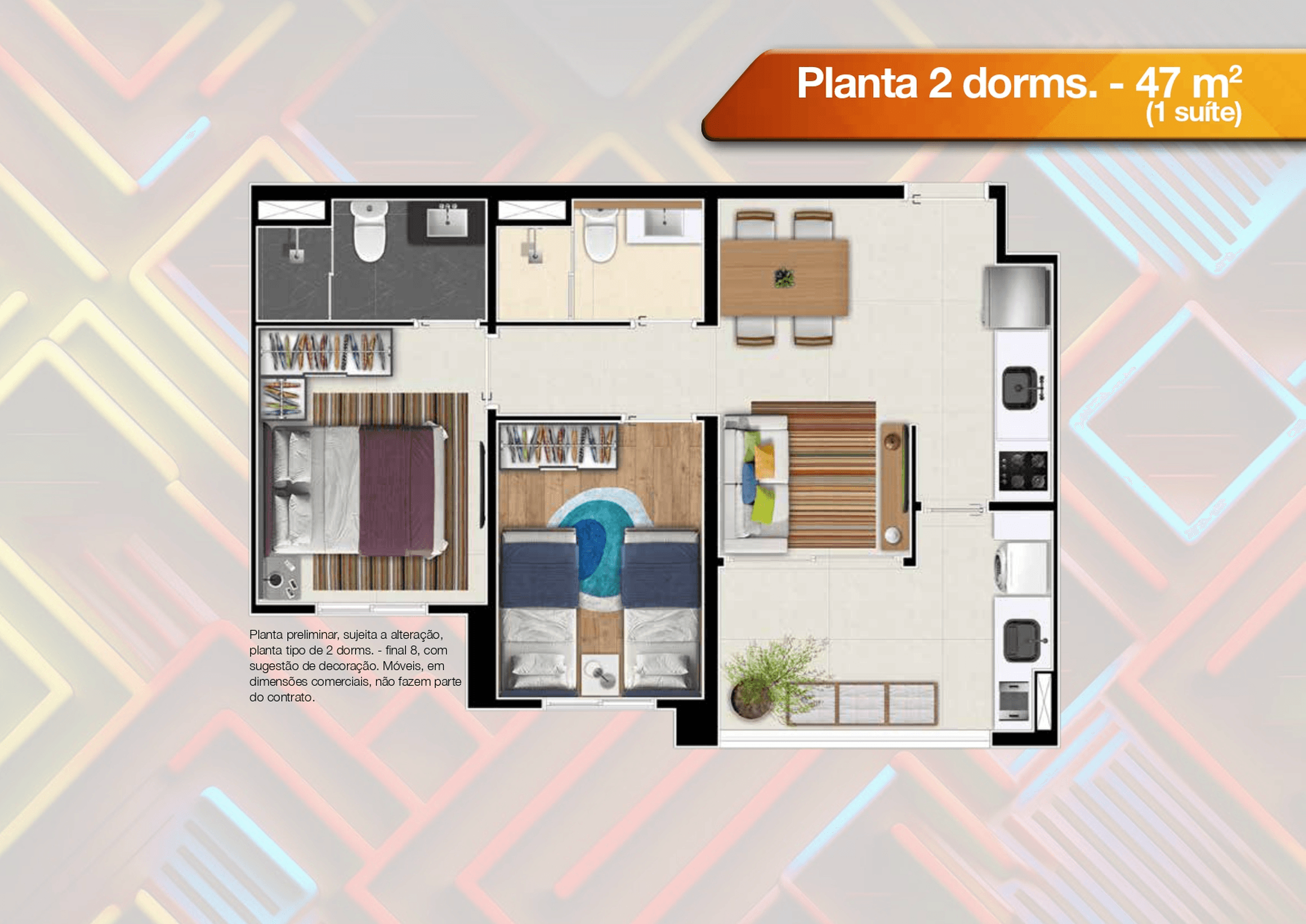 Planta 3 — Upside View Vila Ema