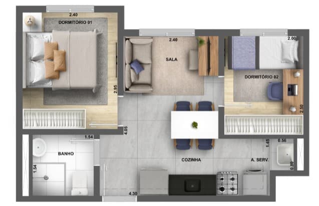 Planta 2 — Dez Butantã