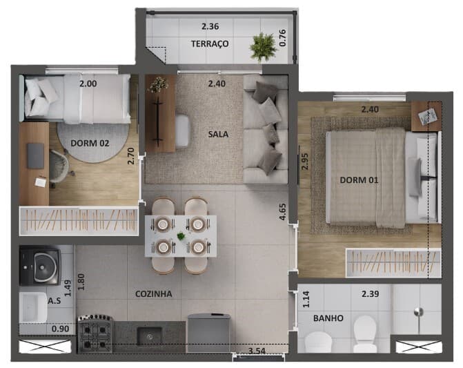 Planta 5 — Cidade Lapa Água Branca