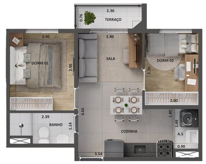 Planta 6 — Cidade Lapa Água Branca