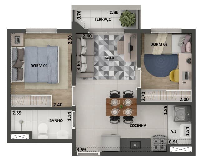 Planta 2 — 360º Park View