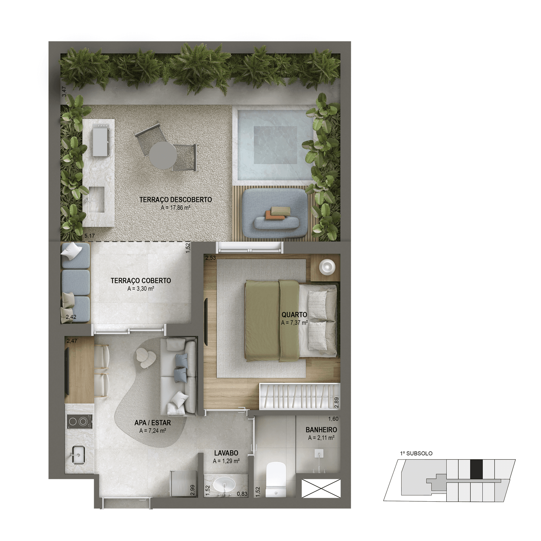 Planta 1 — Borogodó - Residencial