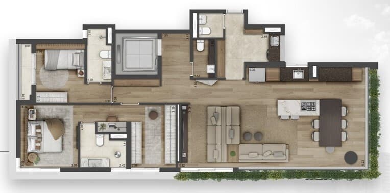Planta 4 — Galeria Lorena - Residencial