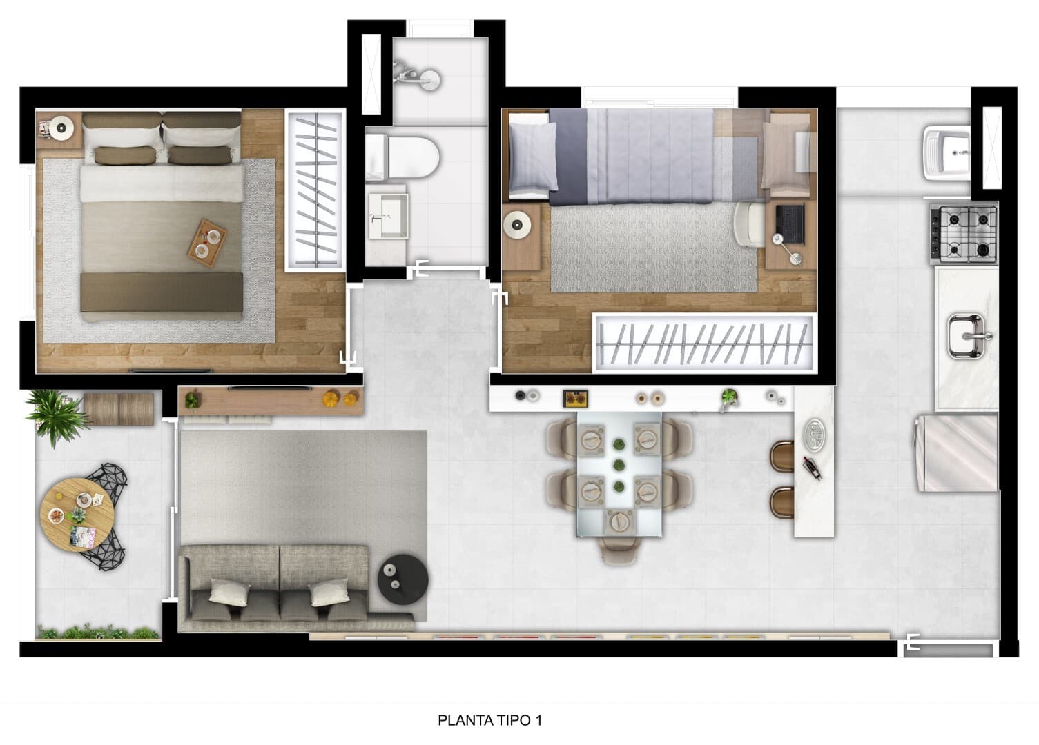 Planta 4 — Tons do Brás - Residencial