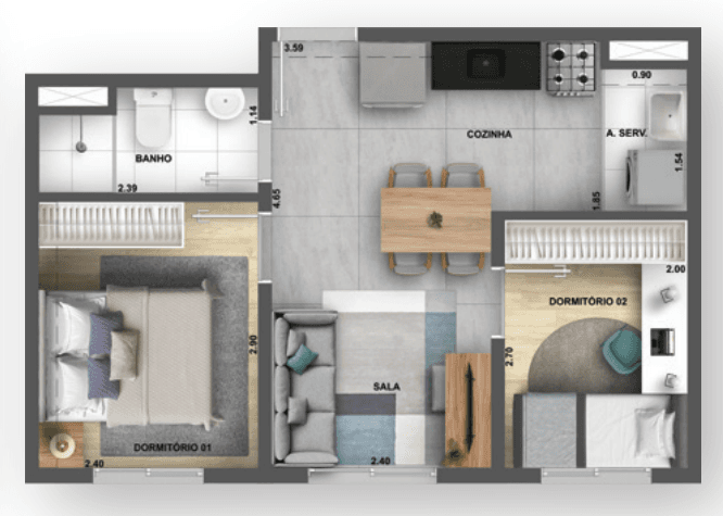 Planta 2 — My Sacomã