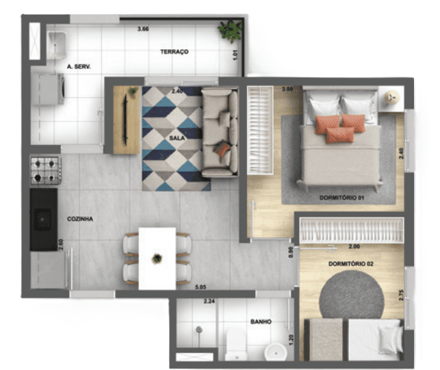 Planta 4 — My Sacomã