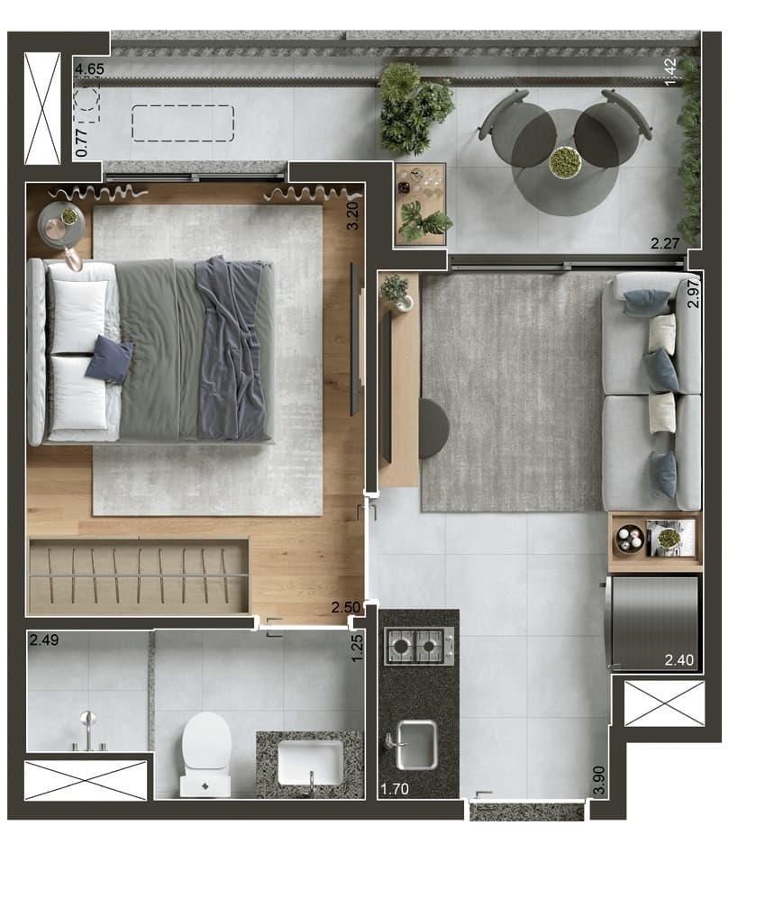 Planta 2 — Today Paraíso - Residencial