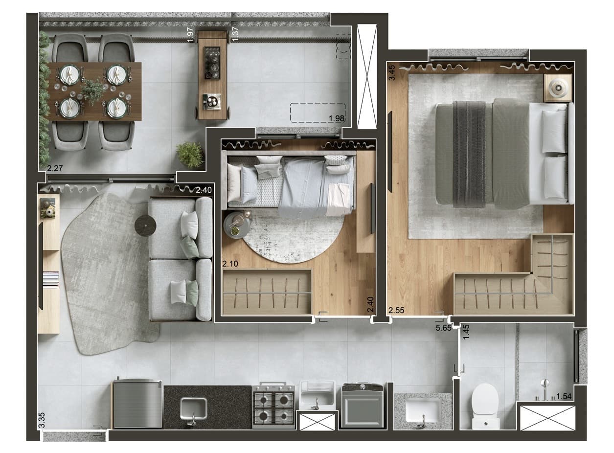 Planta 3 — Today Paraíso - Residencial