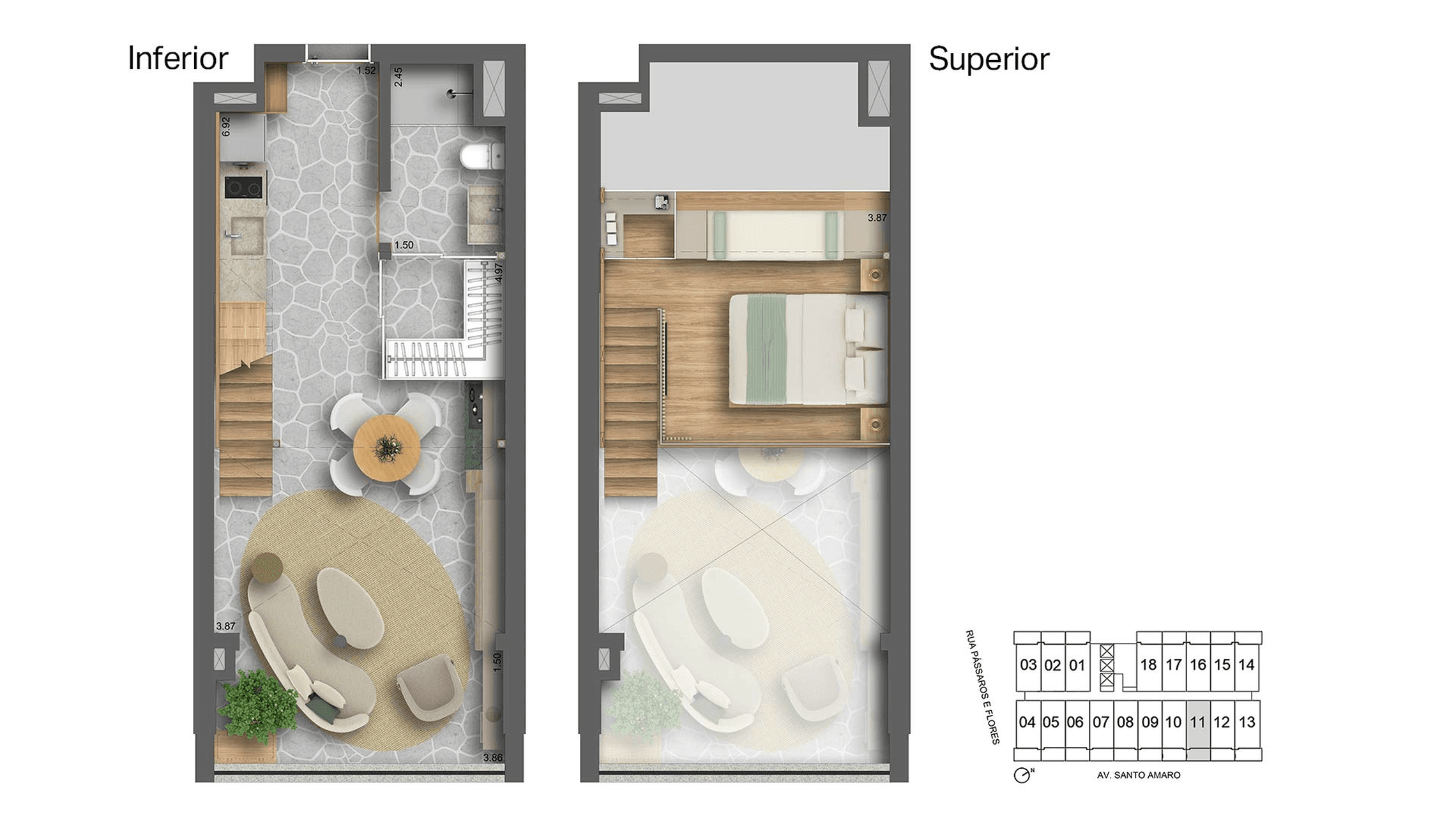 Planta 2 — BRK by Helbor - Residencial
