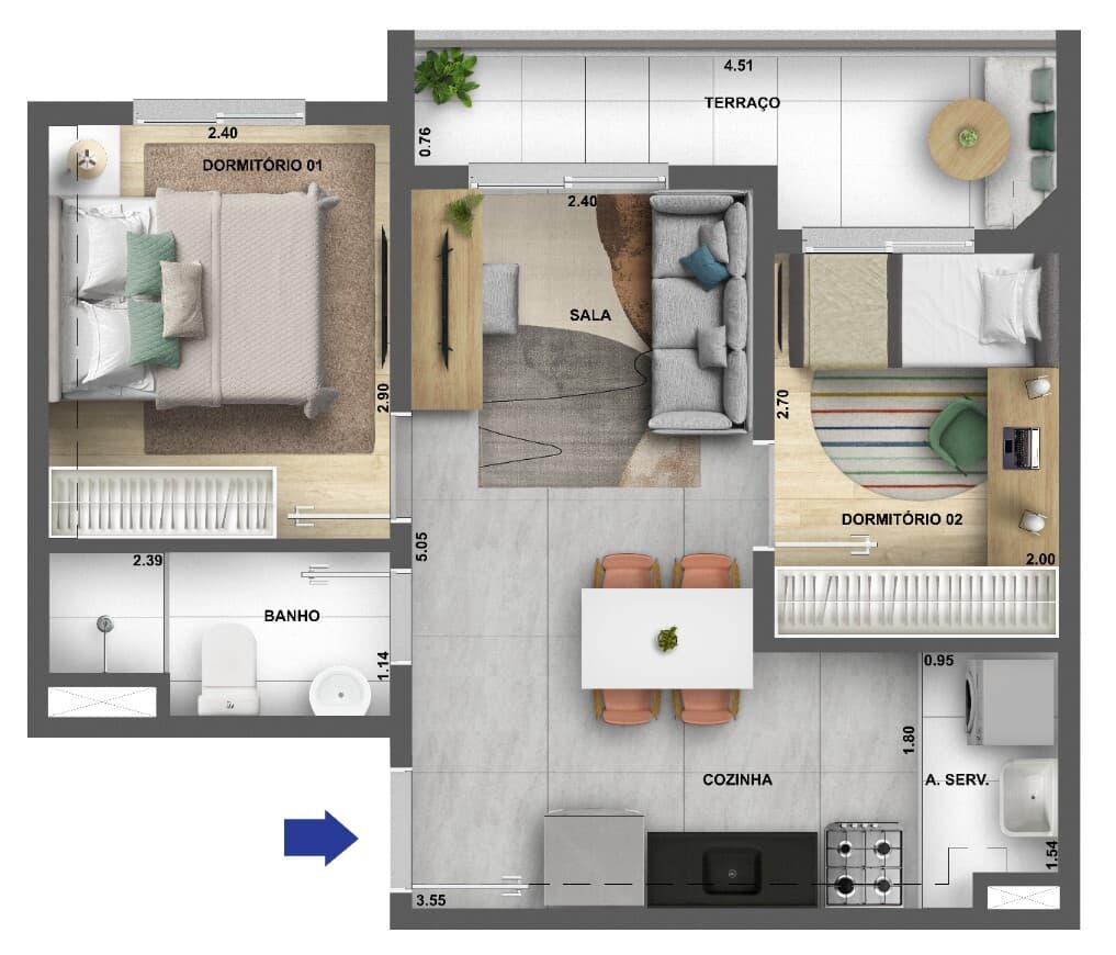 Planta 3 — Arte Santa Marina