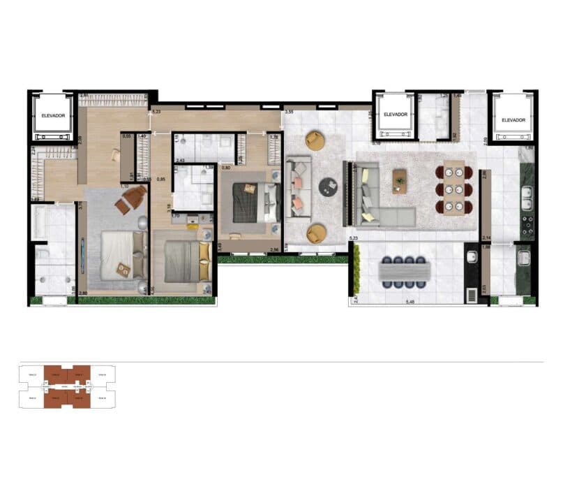 Planta 6 — View JT - Residencial
