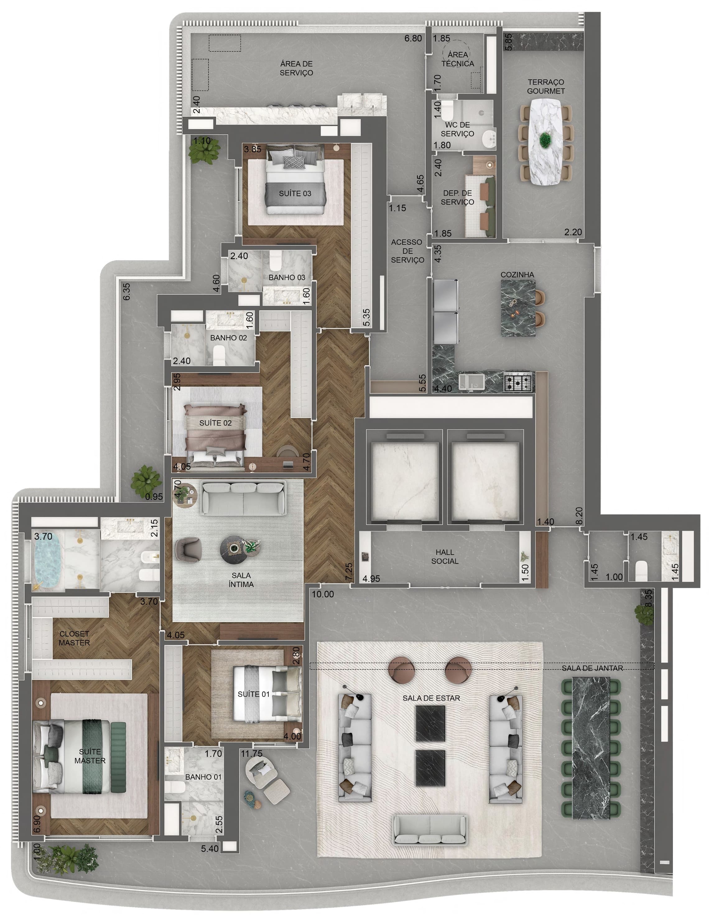 Planta 6 — Vista Cyrela Milano