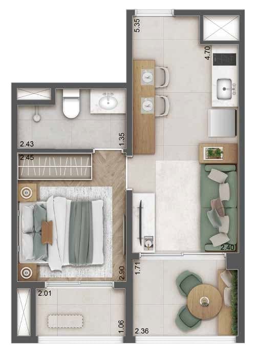 Planta 4 — Haus Mitre Station Brooklin - Residencial