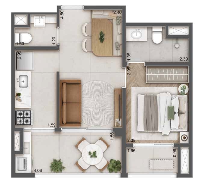 Planta 5 — Haus Mitre Station Brooklin - Residencial