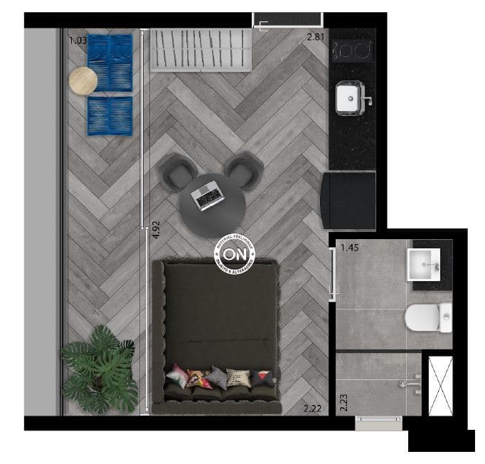 Planta 1 — ON Alvorada 183