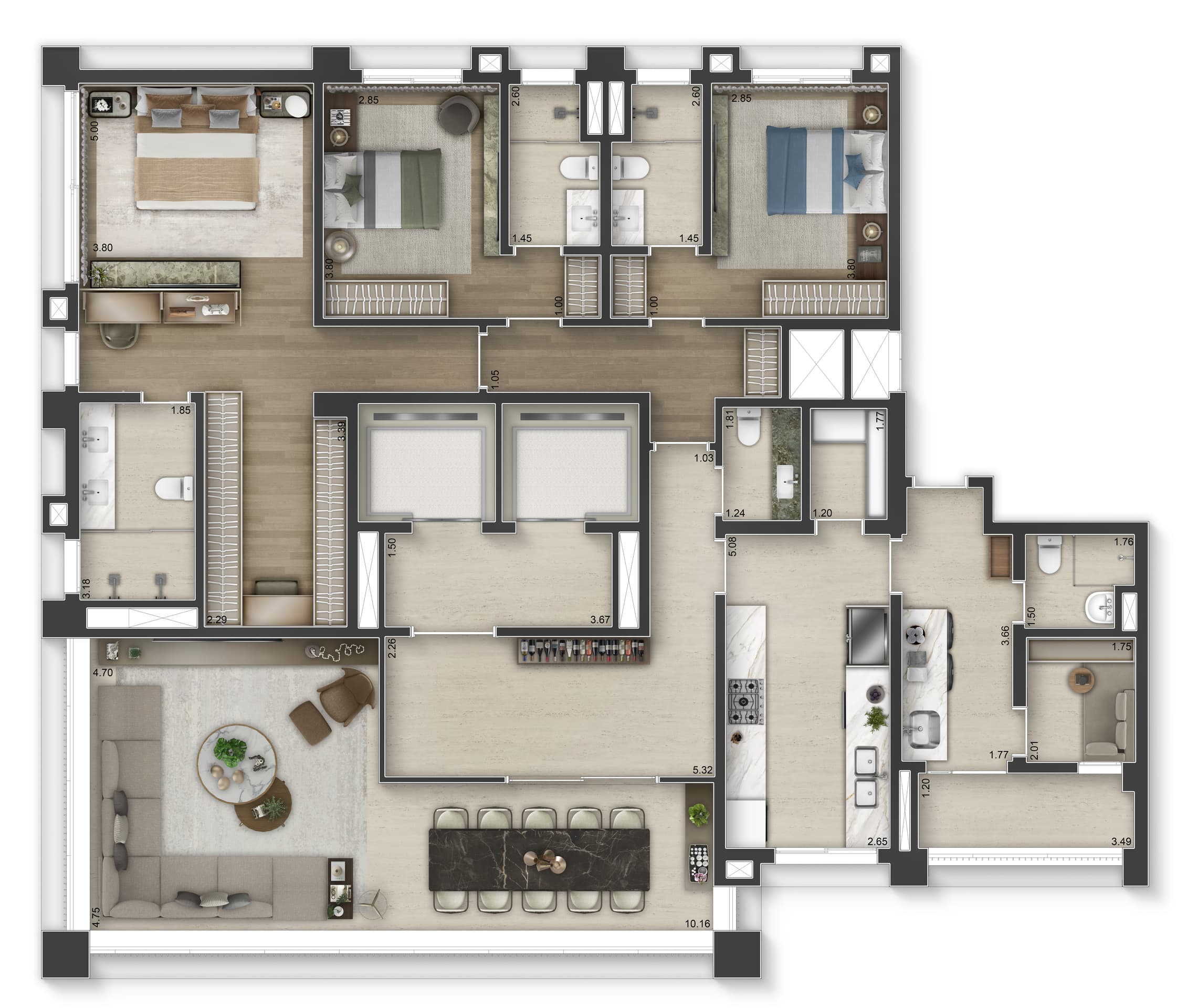 Planta 2 — 145 Vianna - Residencial