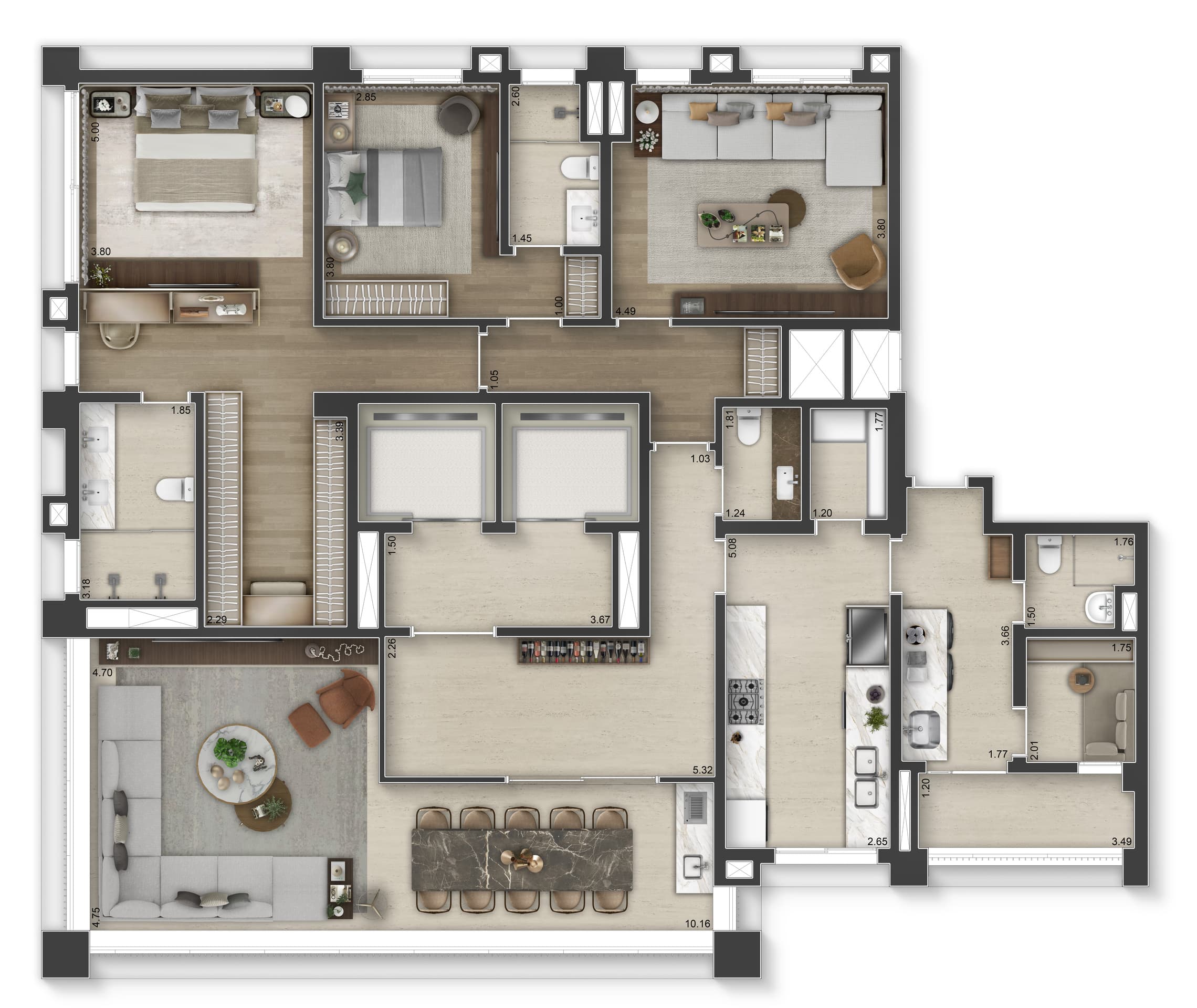 Planta 3 — 145 Vianna - Residencial