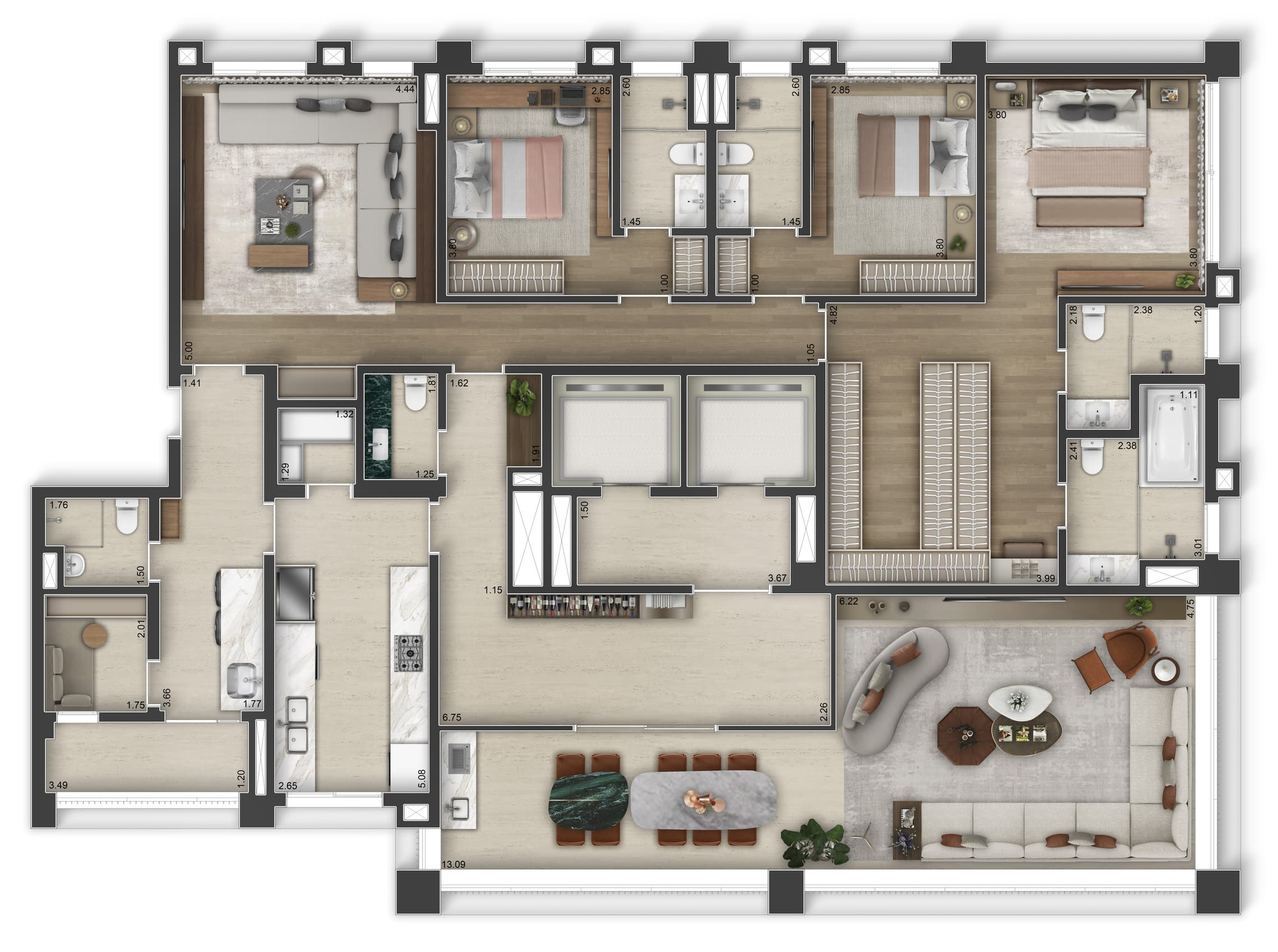 Planta 5 — 145 Vianna - Residencial