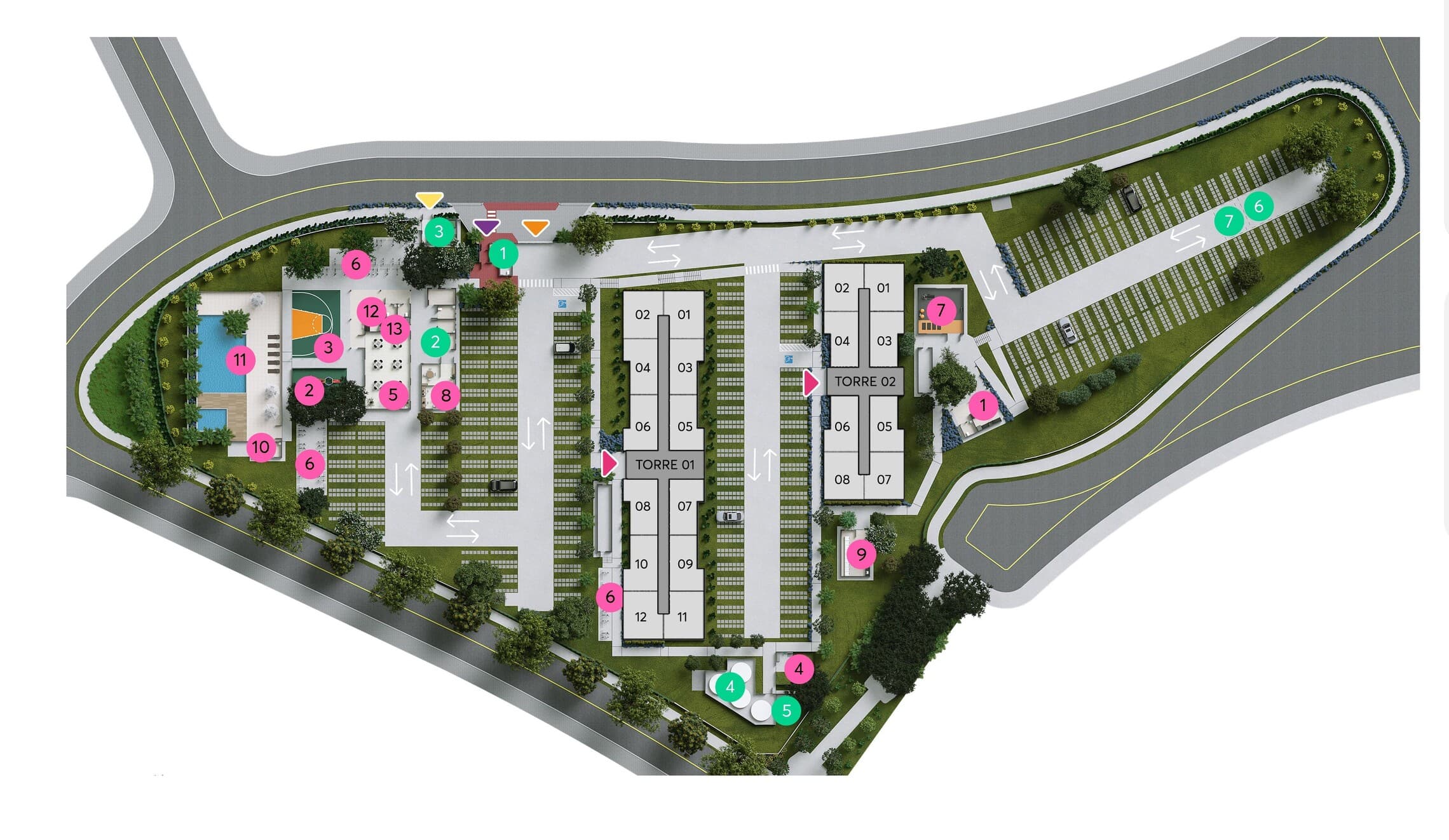 Planta 1 — Poente das Bromélias