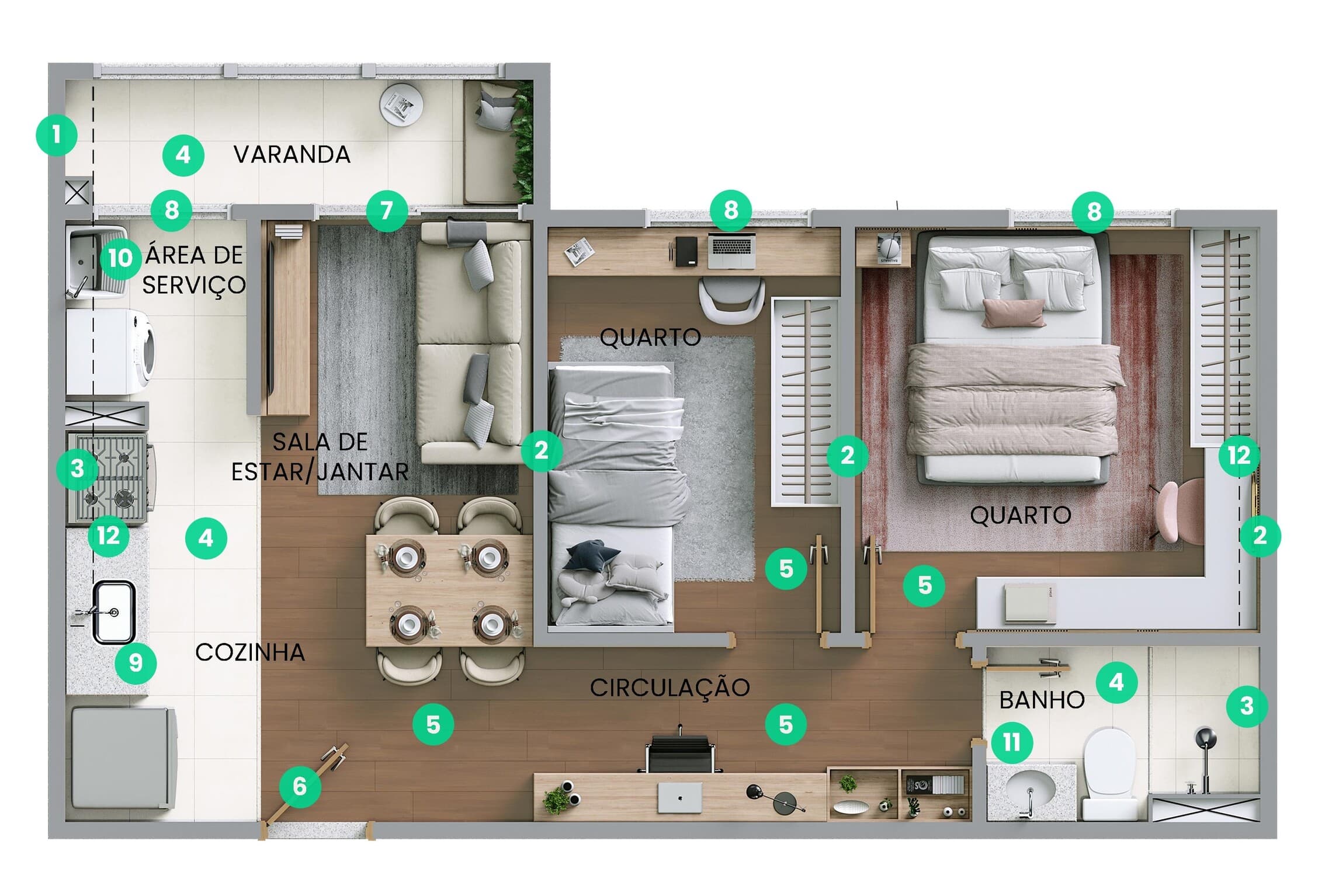 Planta 2 — Poente das Bromélias