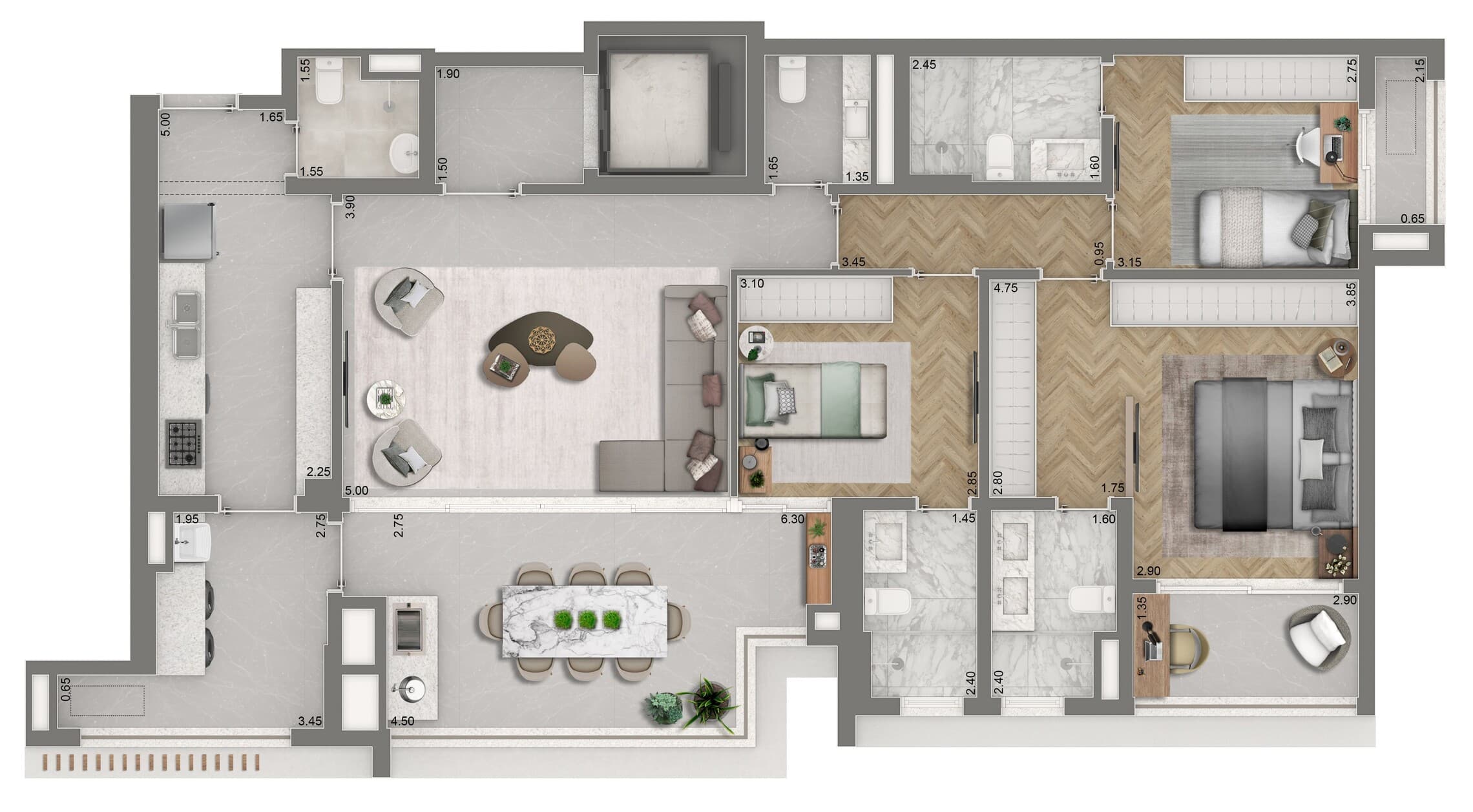 Planta 3 — The Palace Royal