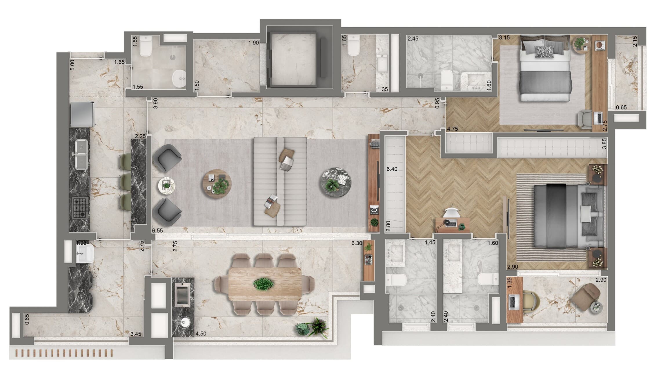 Planta 4 — The Palace Royal