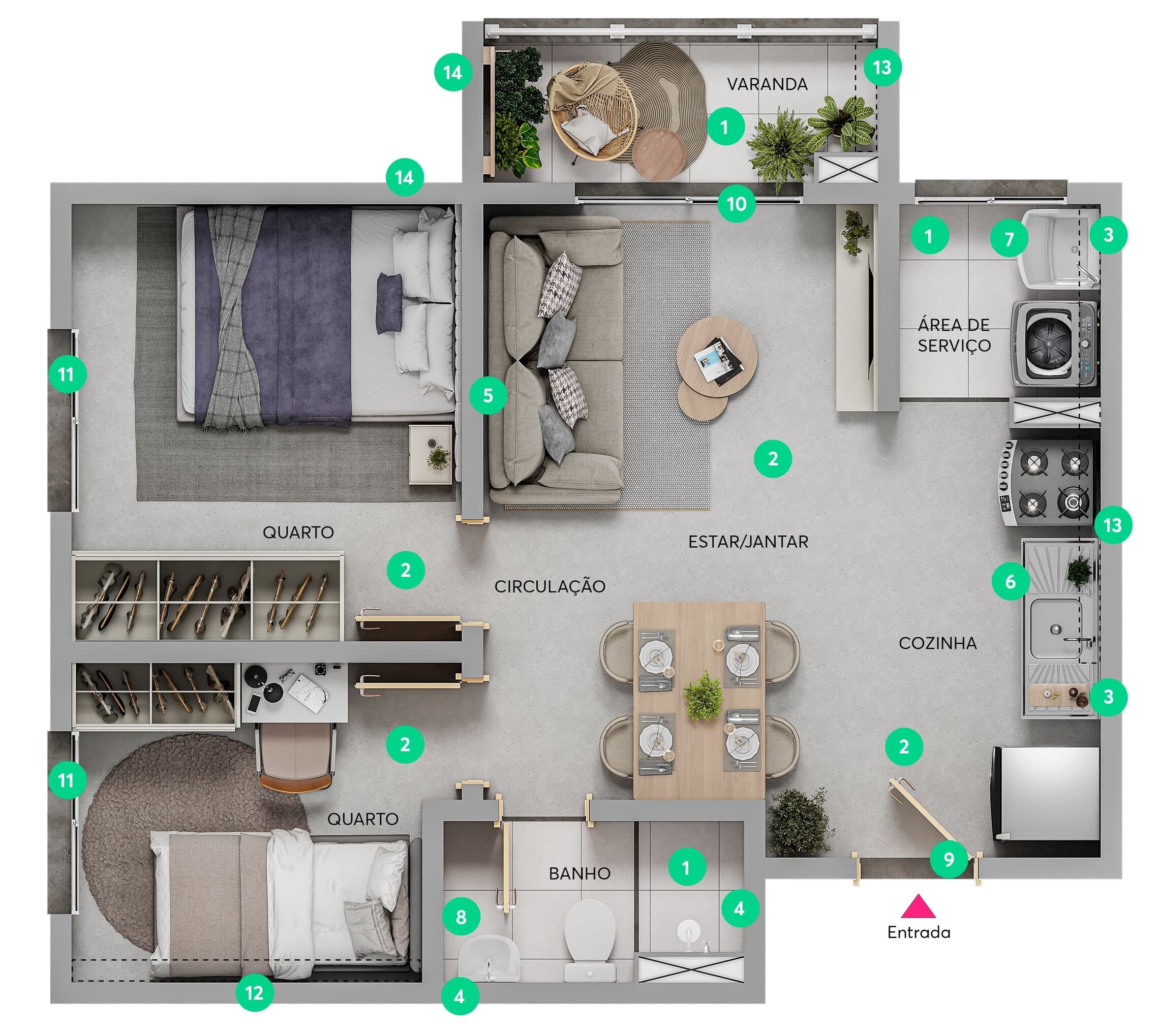 Planta 2 — Residencial Ipês - Fase 1