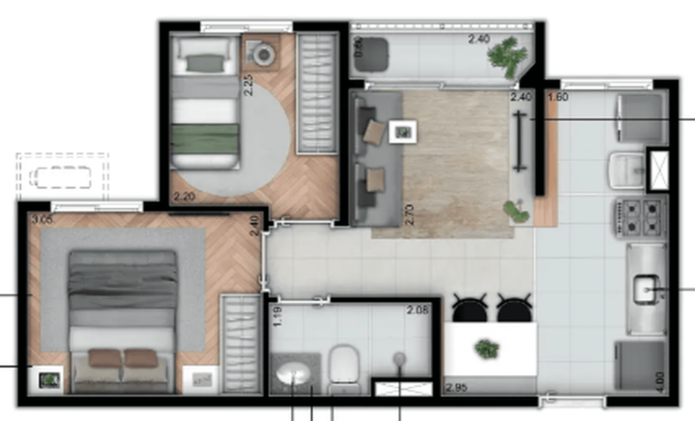 Planta 1 — Concept Barra Funda - Fase 1
