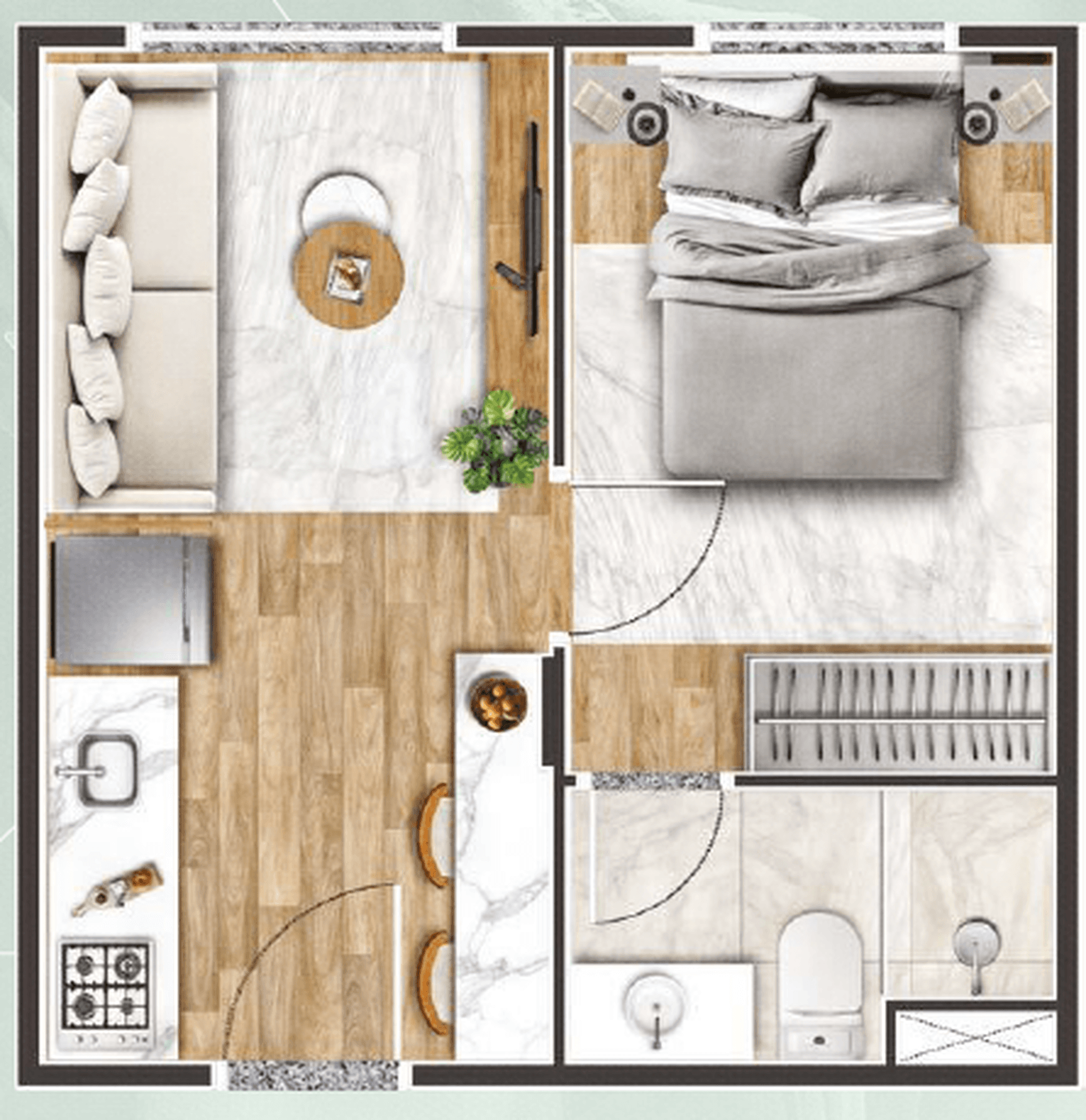 Planta 3 — Maraú Residencial Itaquera