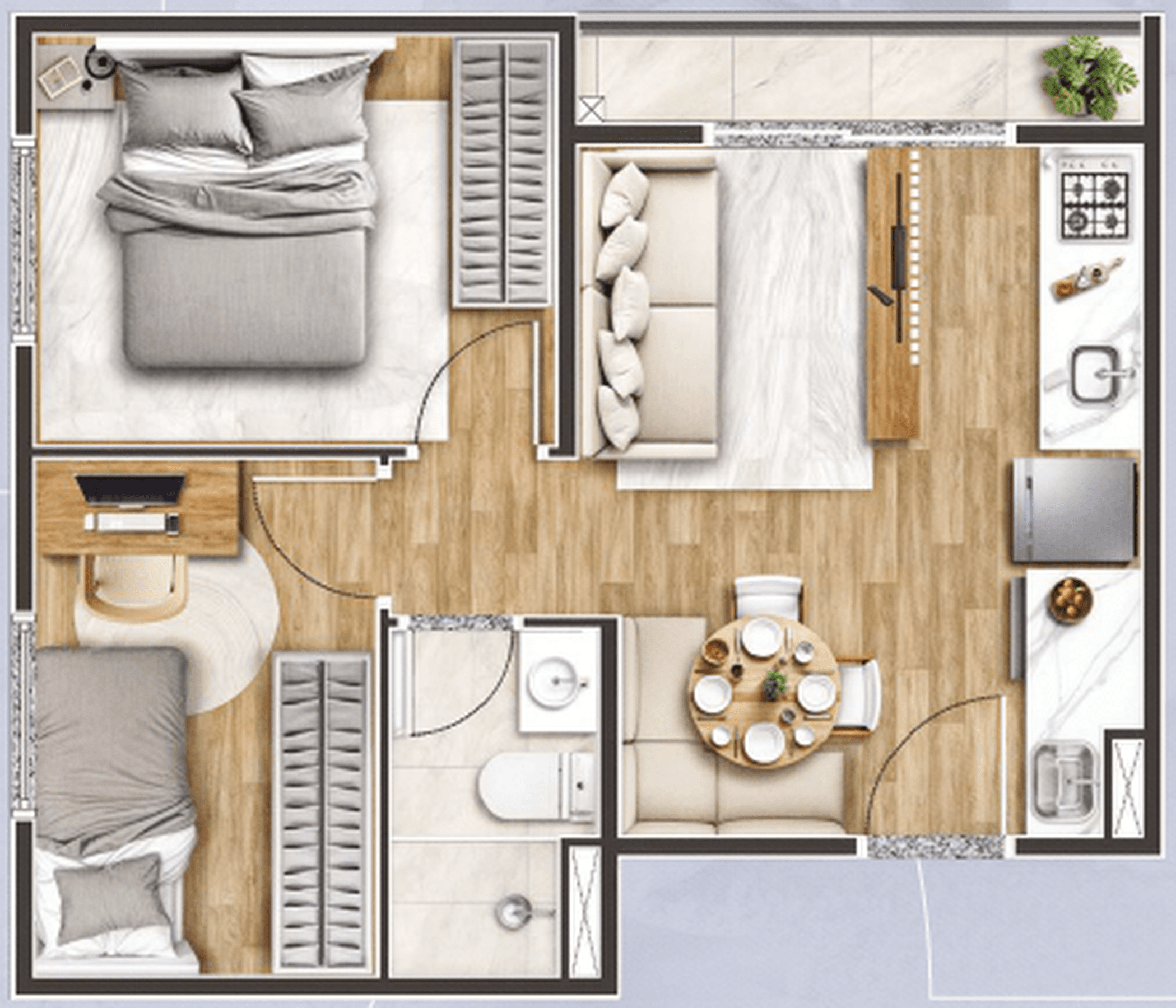 Planta 4 — Maraú Residencial Itaquera