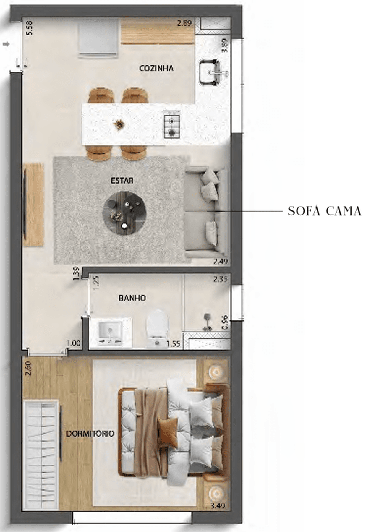 Planta 6 — Aurum Perdizes Studios
