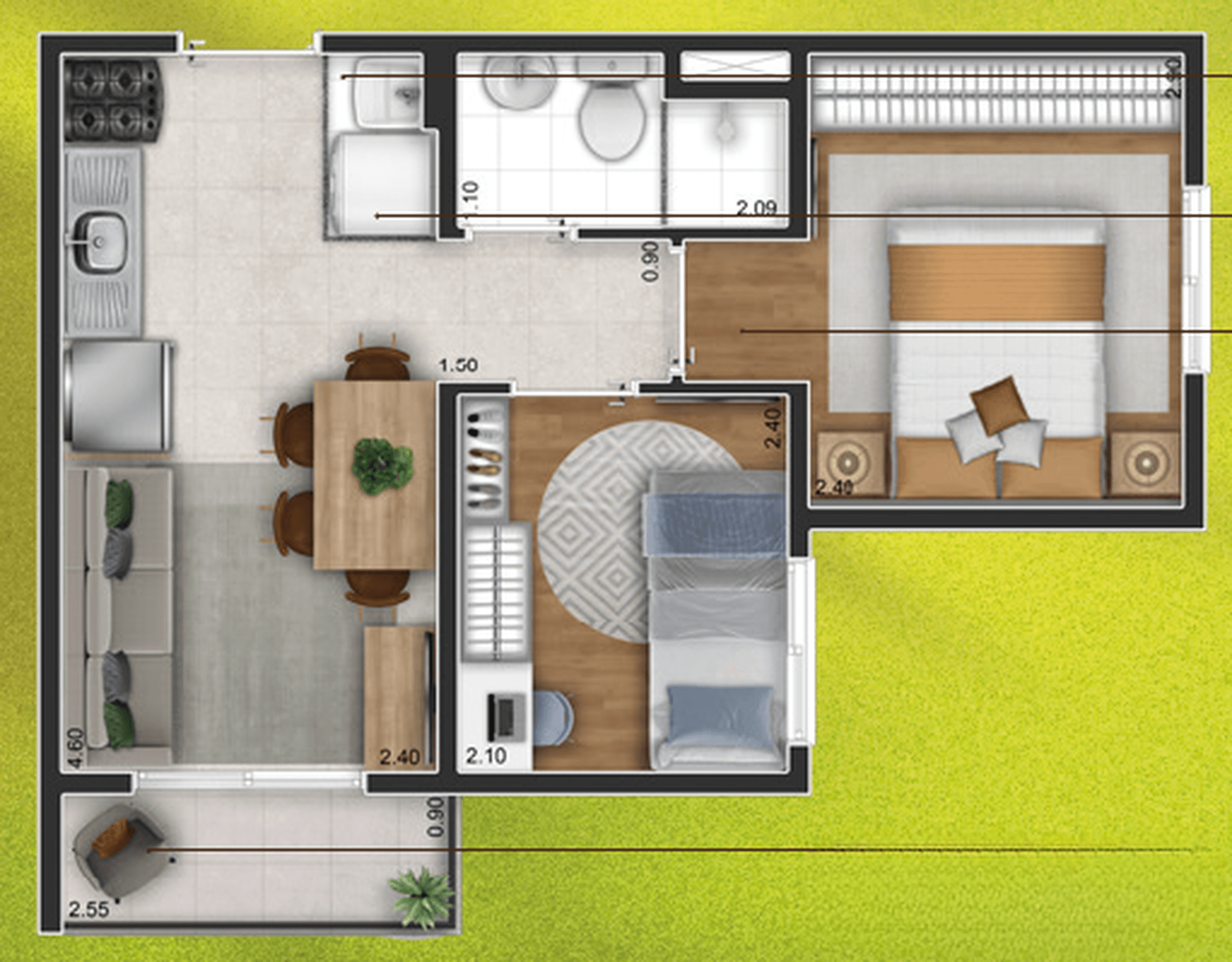 Planta 3 — Vila Boulevard Mooca - Fase 1
