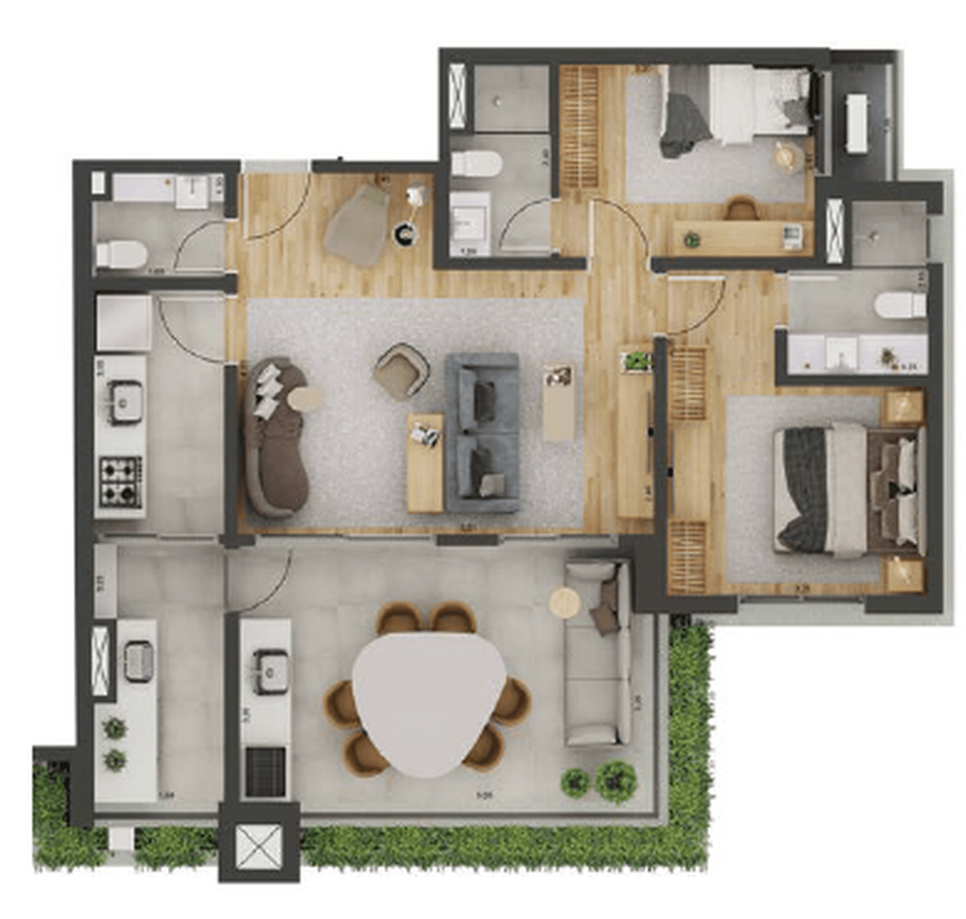 Planta 3 — Florea Bosque da Saúde - Residencial