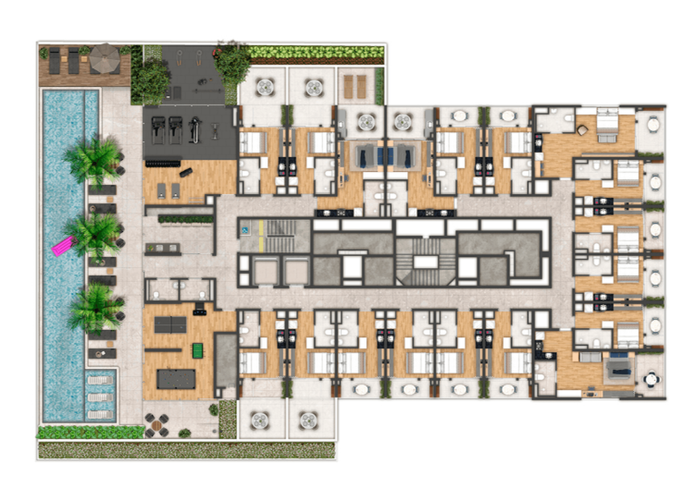 Planta 1 — Studios 2191 Augusta