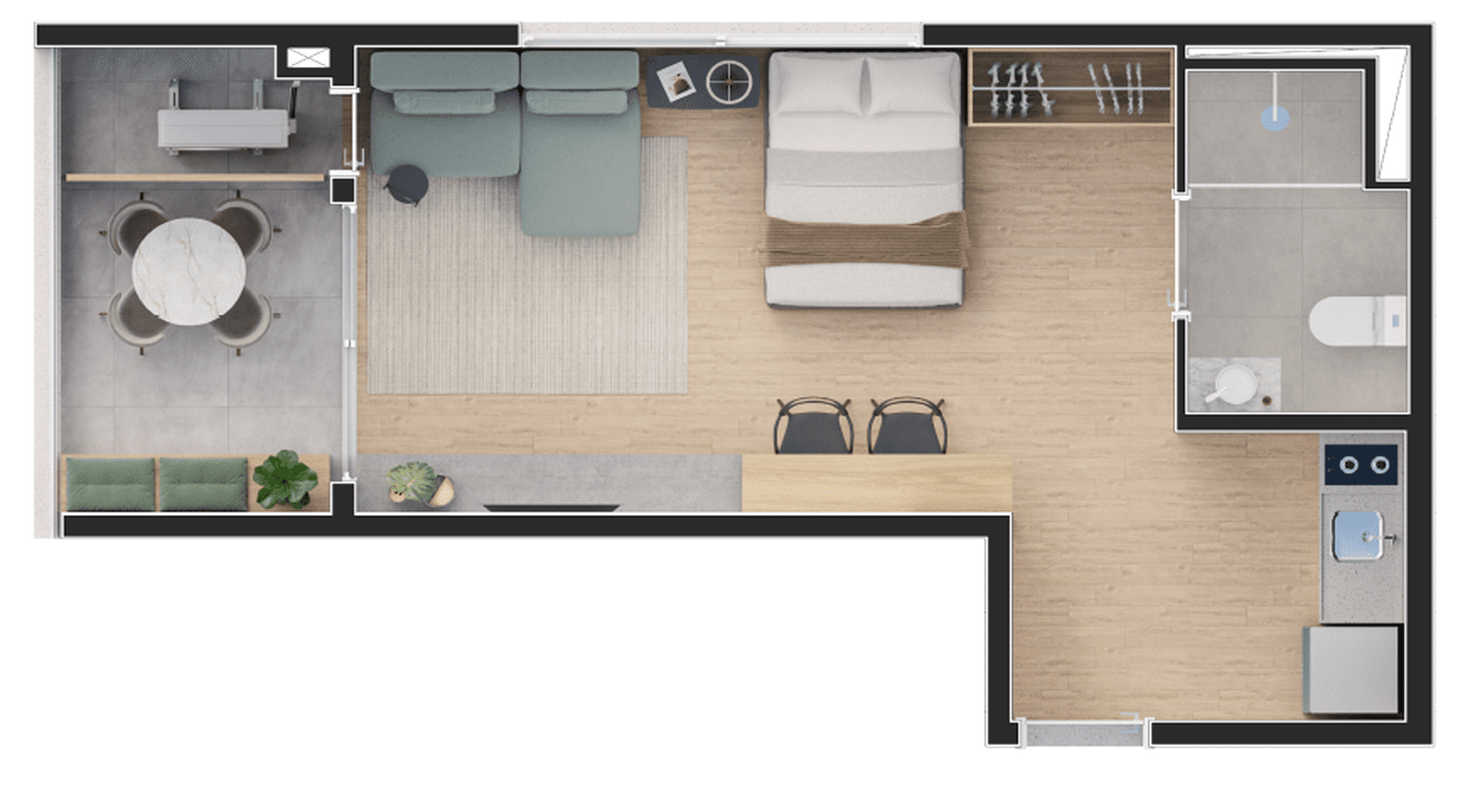 Planta 3 — Studios 2191 Augusta