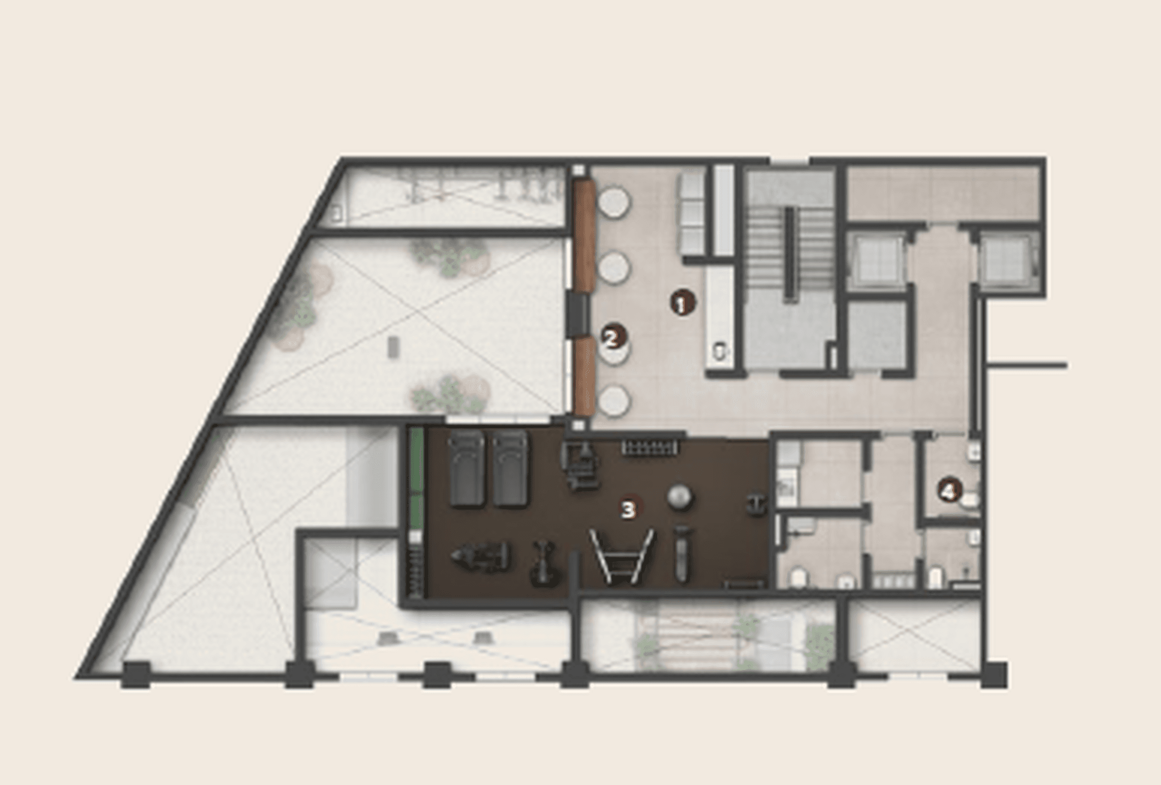 Planta 1 — Studios Paraíso by Lindenberg