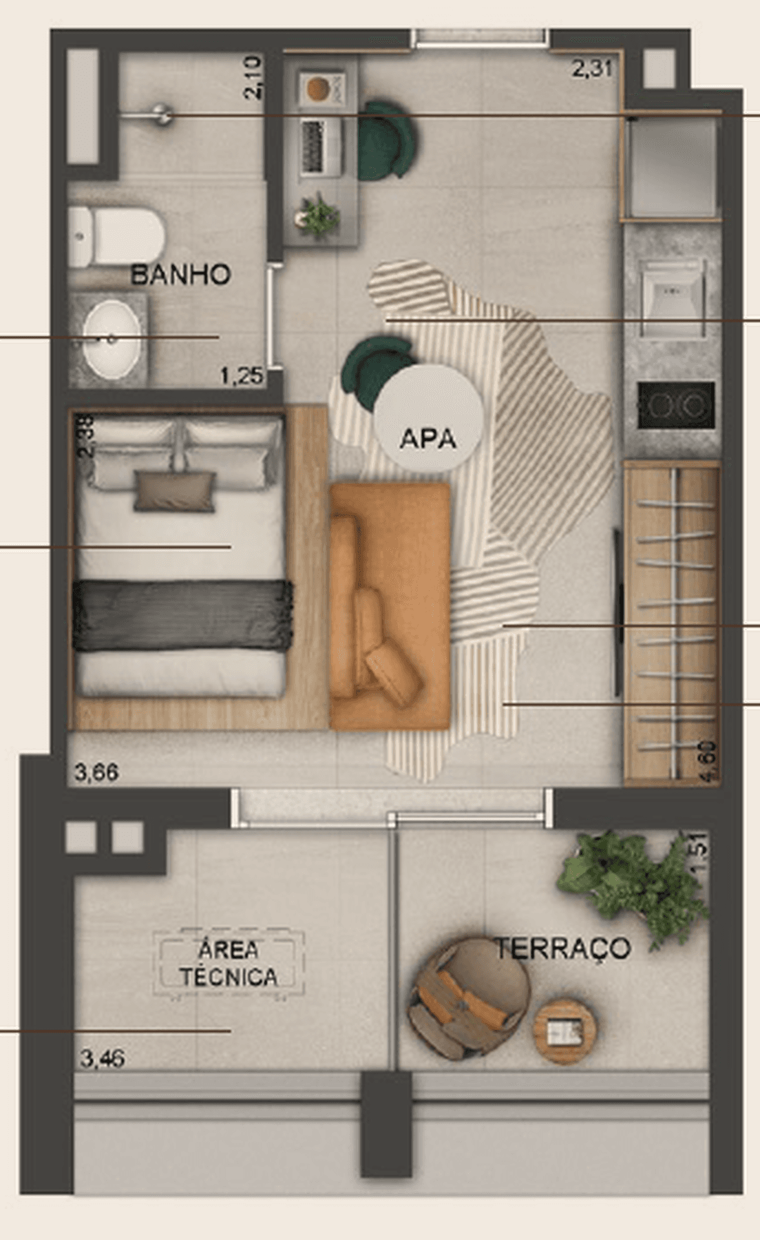 Planta 4 — Studios Paraíso by Lindenberg