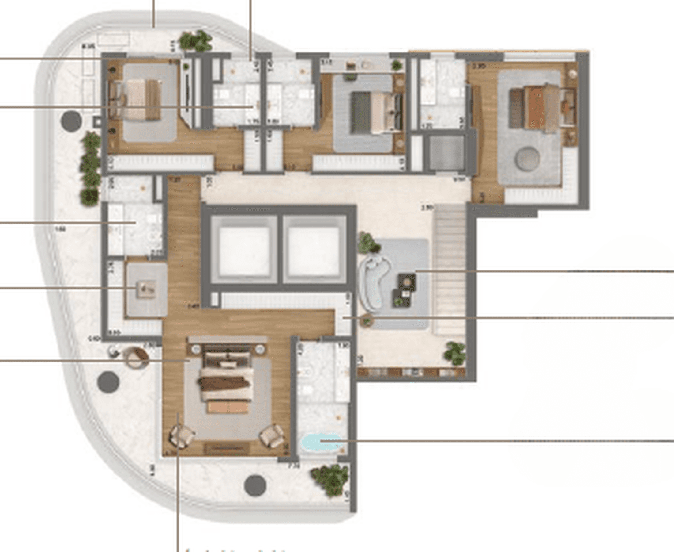 Planta 6 — Epic Jardim Europa Design by Pininfarina