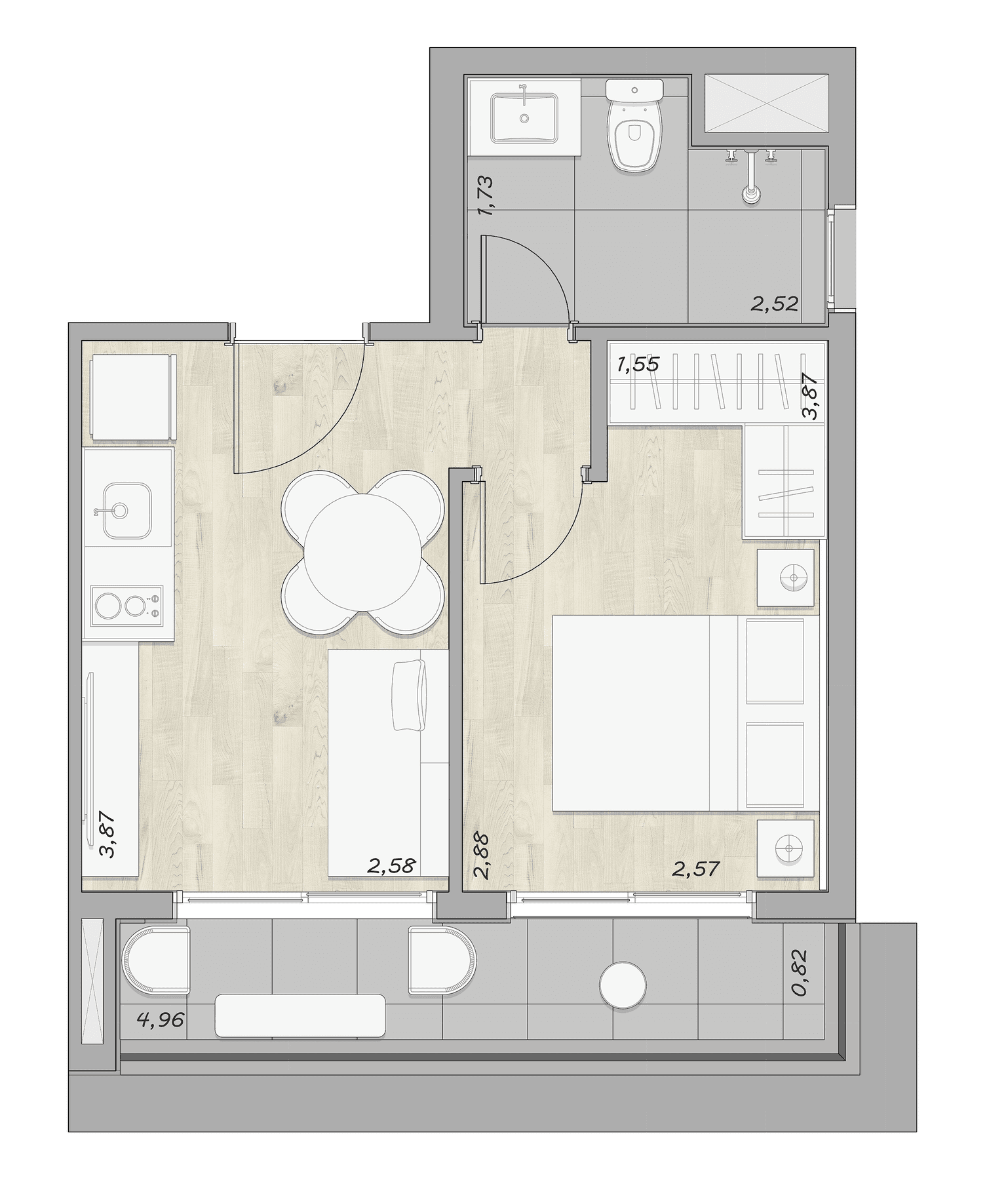 Planta 5 — Stay Moema by Helbor - Residencial