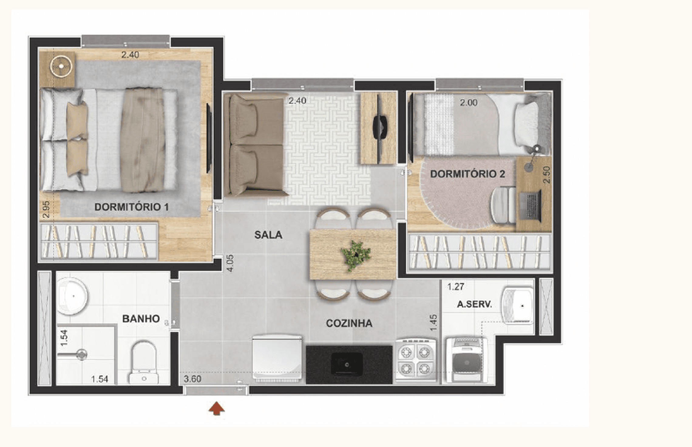 Planta 2 — Modern Mooca