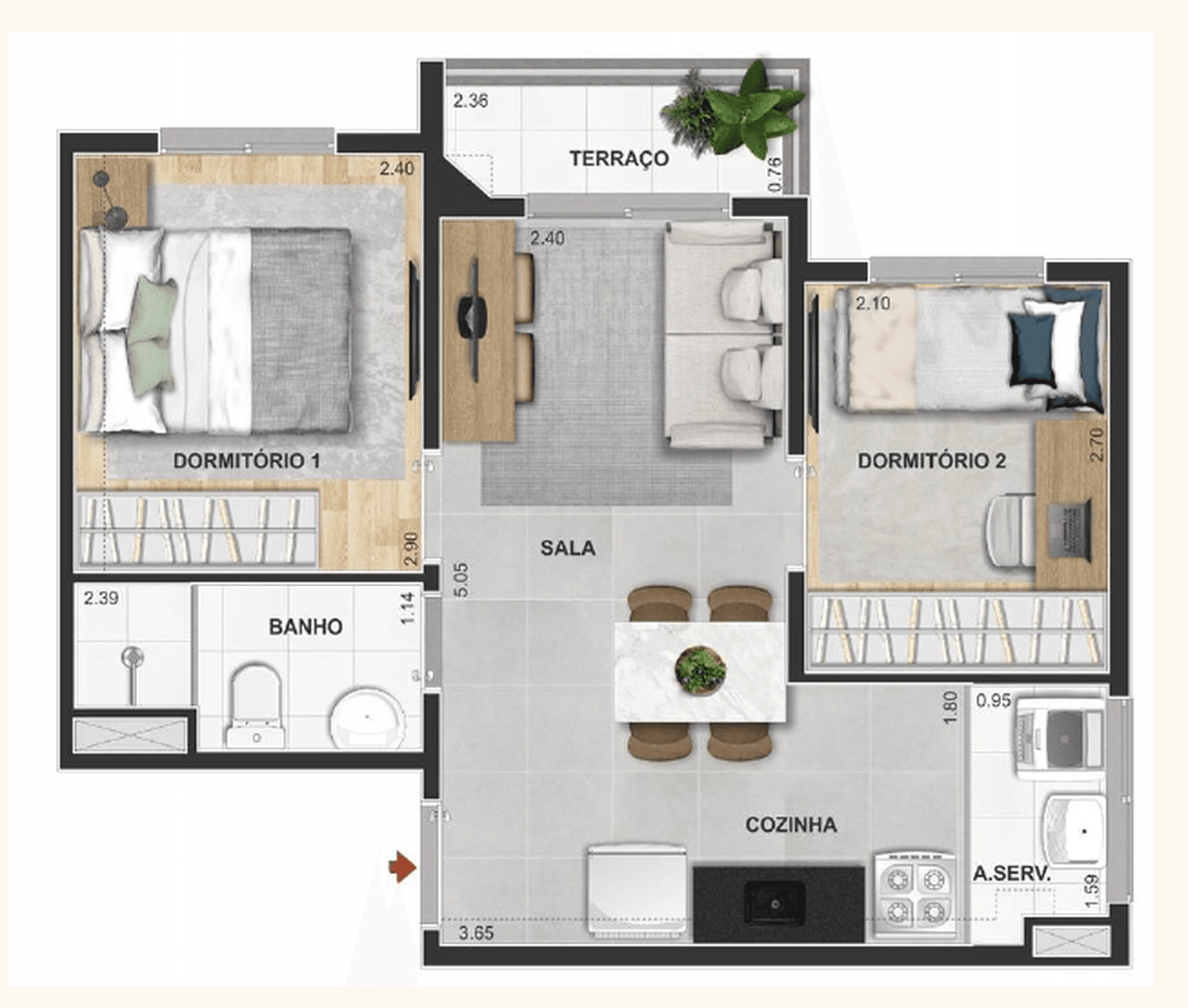 Planta 5 — Modern Mooca