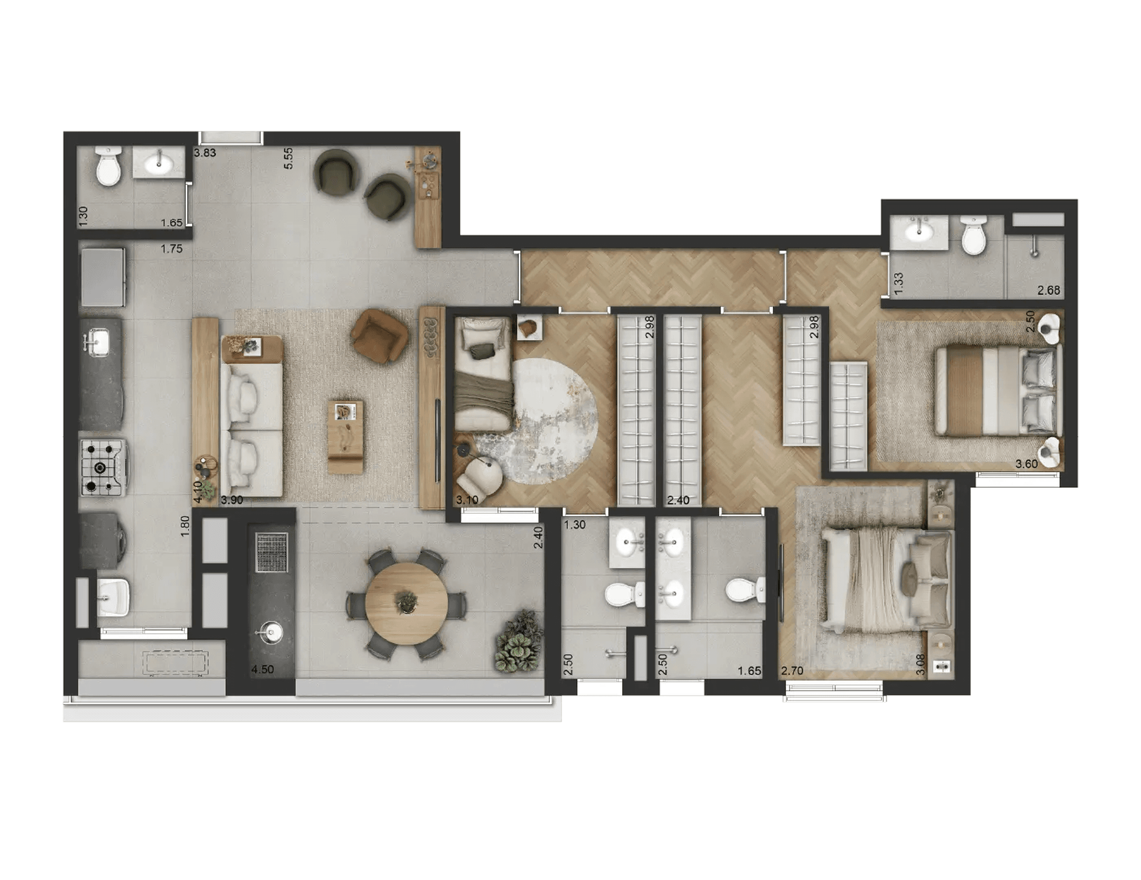 Planta 1 — Haus Mitre Edition Moema
