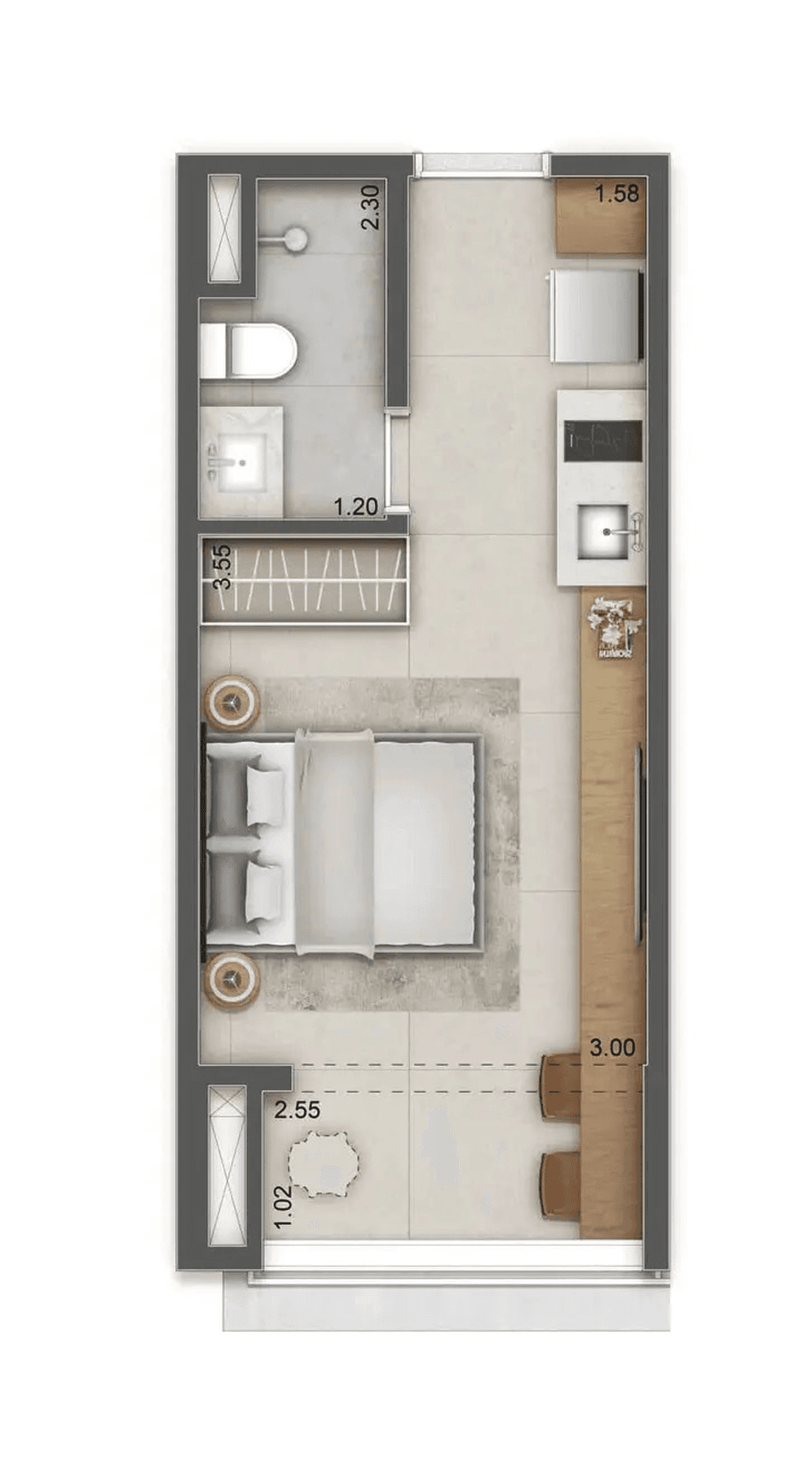 Planta 1 — Haus Mitre Station Moema
