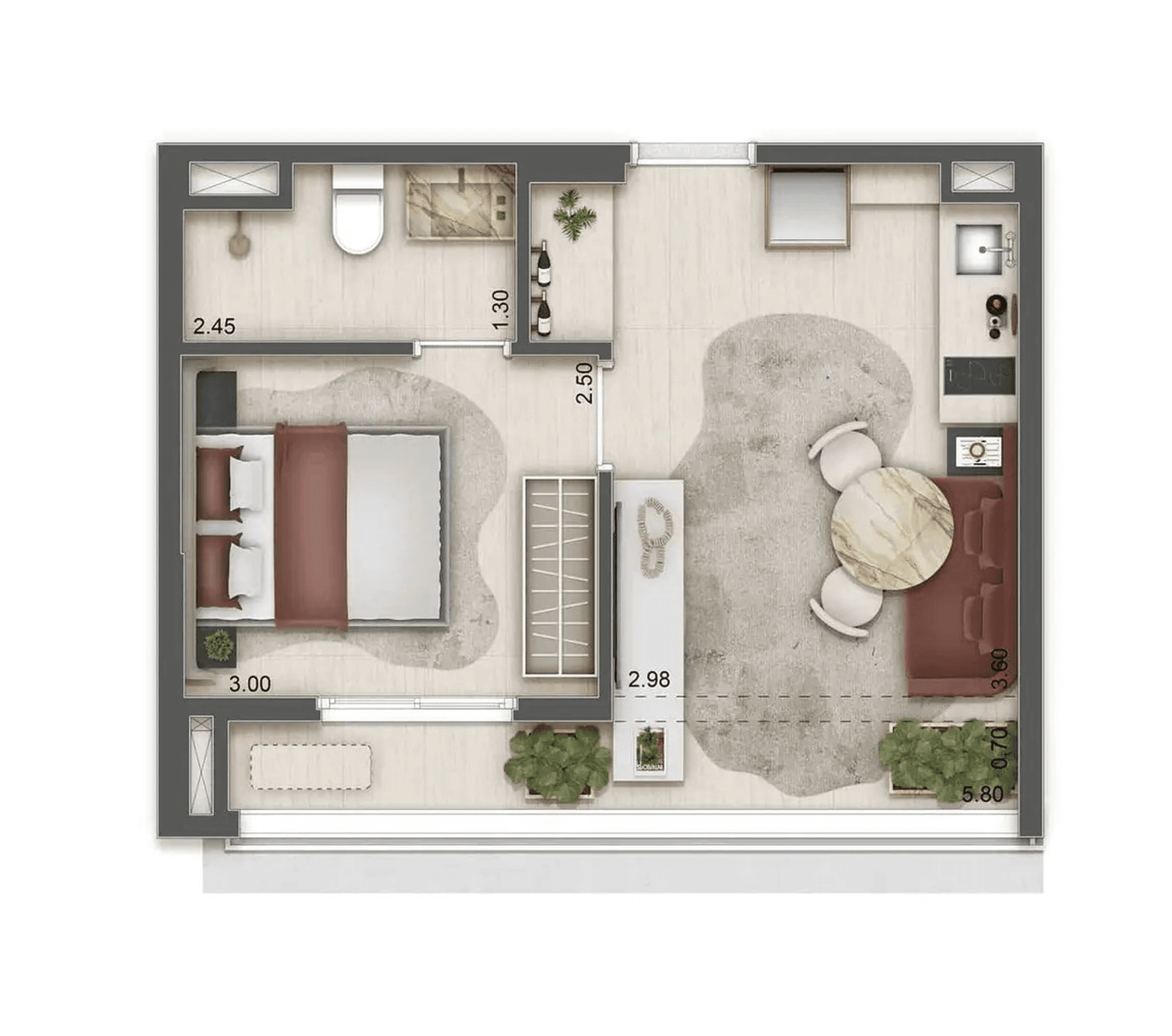 Planta 2 — Haus Mitre Station Moema