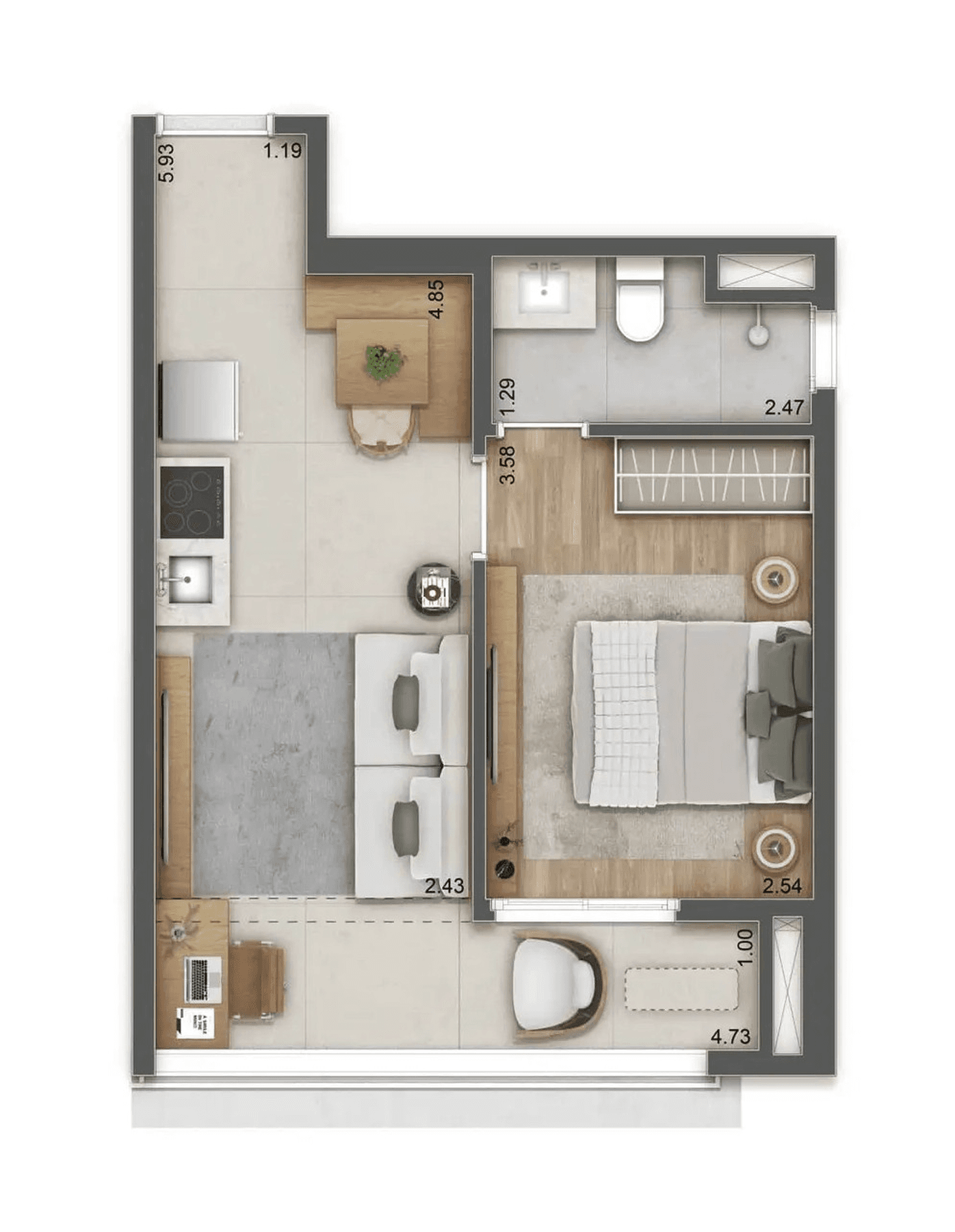 Planta 3 — Haus Mitre Station Moema