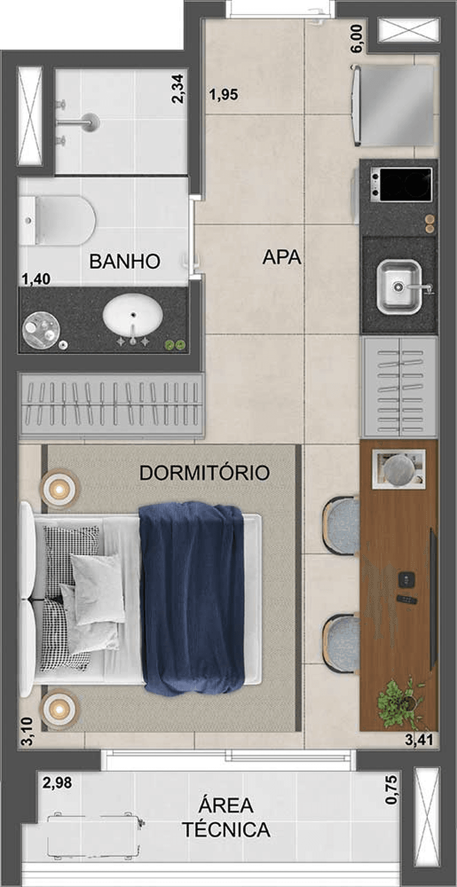 Planta 3 — Blue Marine Home Resort
