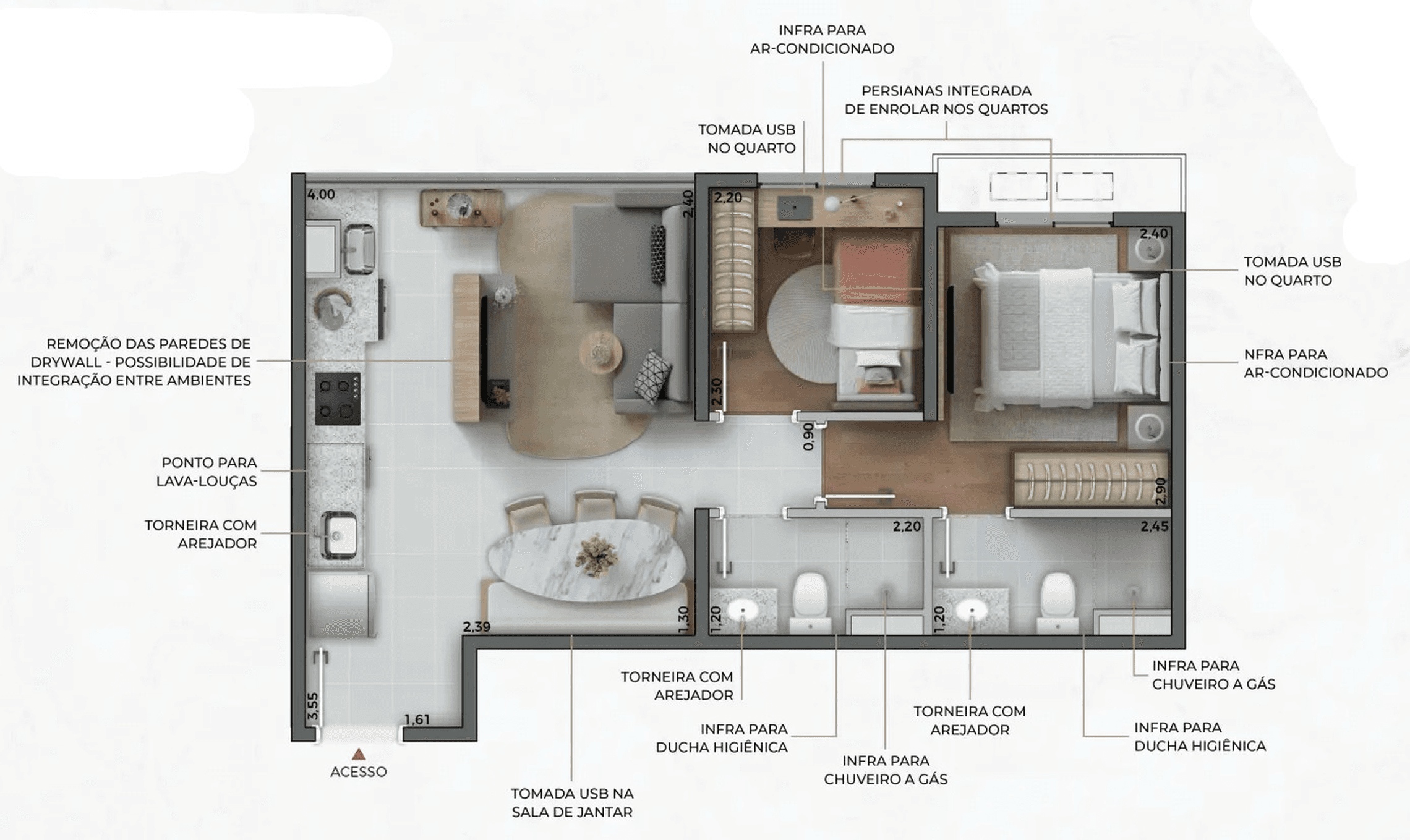 Planta 3 — Signature Barra Funda Residence