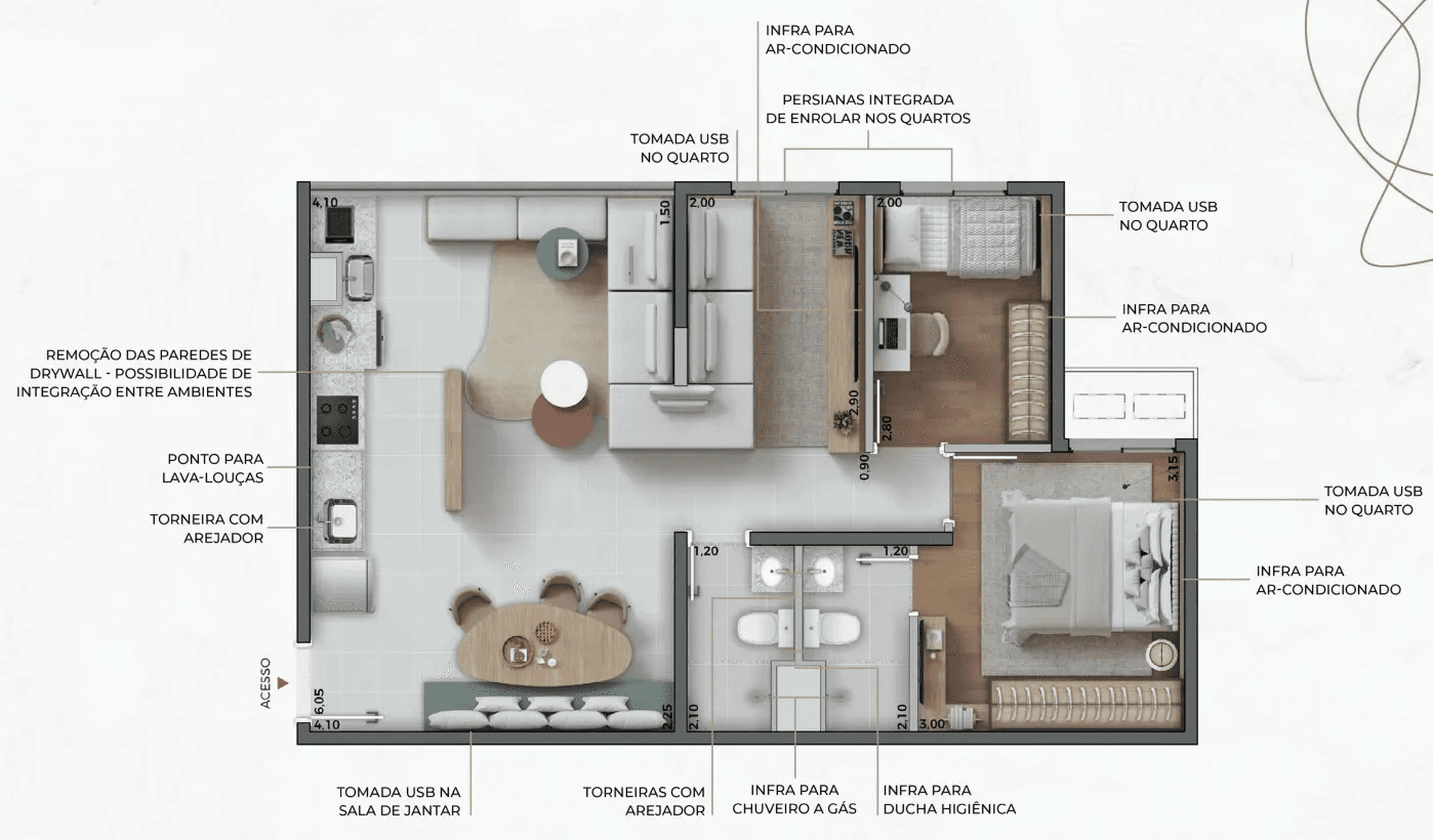 Planta 6 — Signature Barra Funda Residence